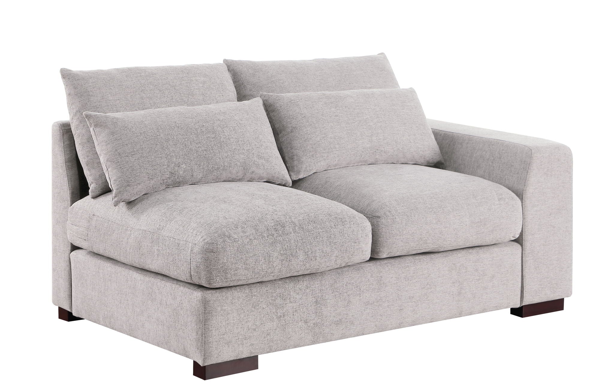 Tatman - Linen Blend Sectional With 2 Ottomans - Best Buy Furniture