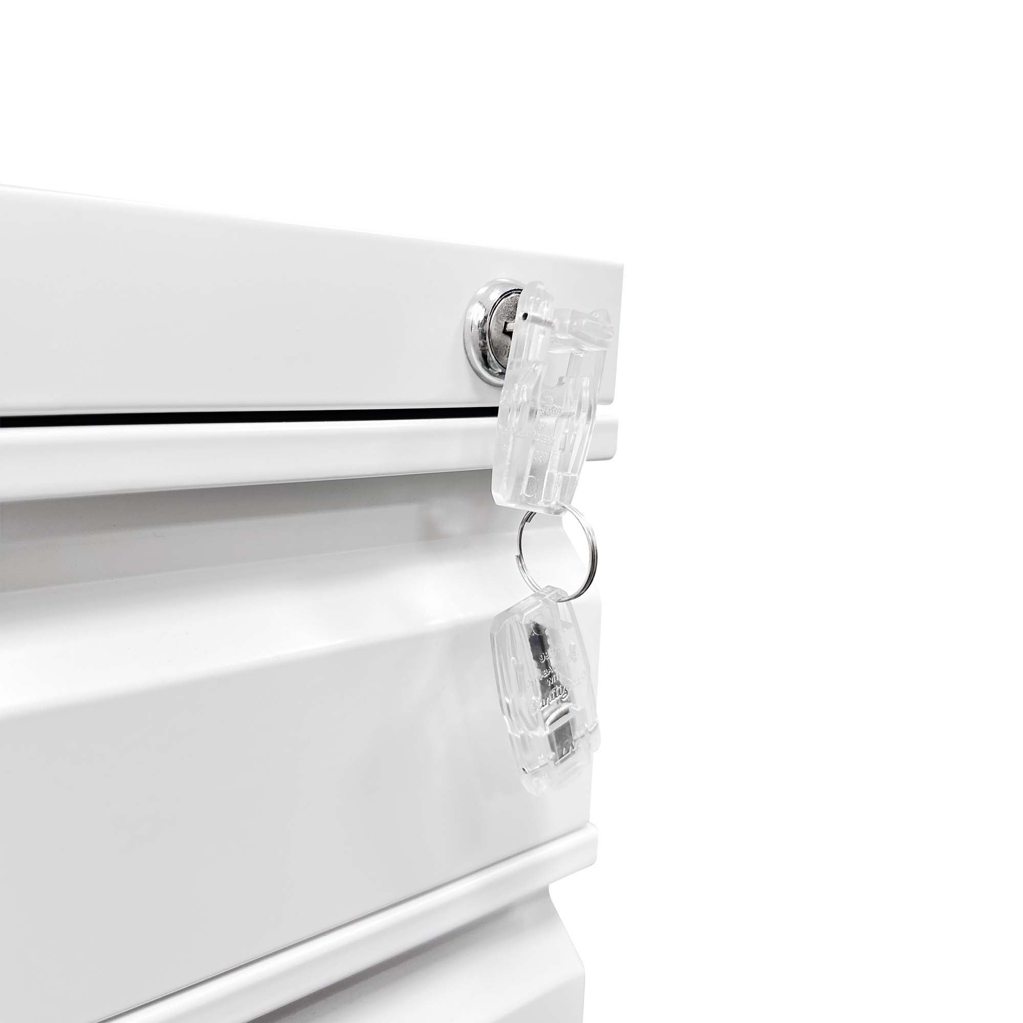 Metal Drawer Mobile File Cabinet With Lock For Home Office Organizer - Best Buy Furniture