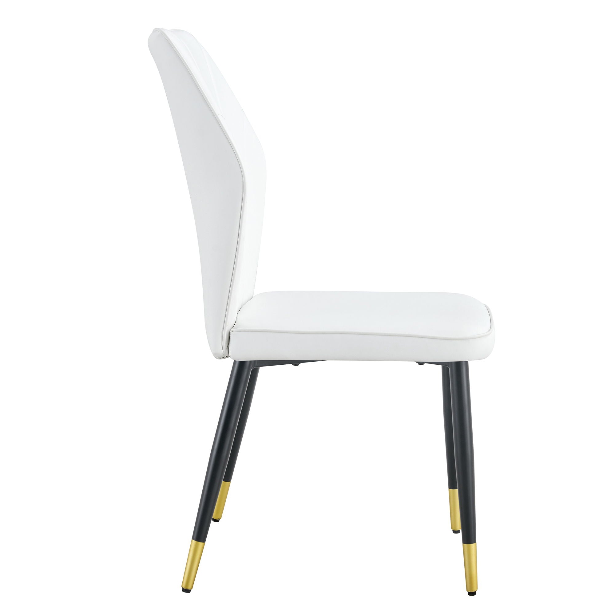 4 Modern Dining Chairs With Stylish Patterned Backrest And Metal Legs - Best Buy Furniture