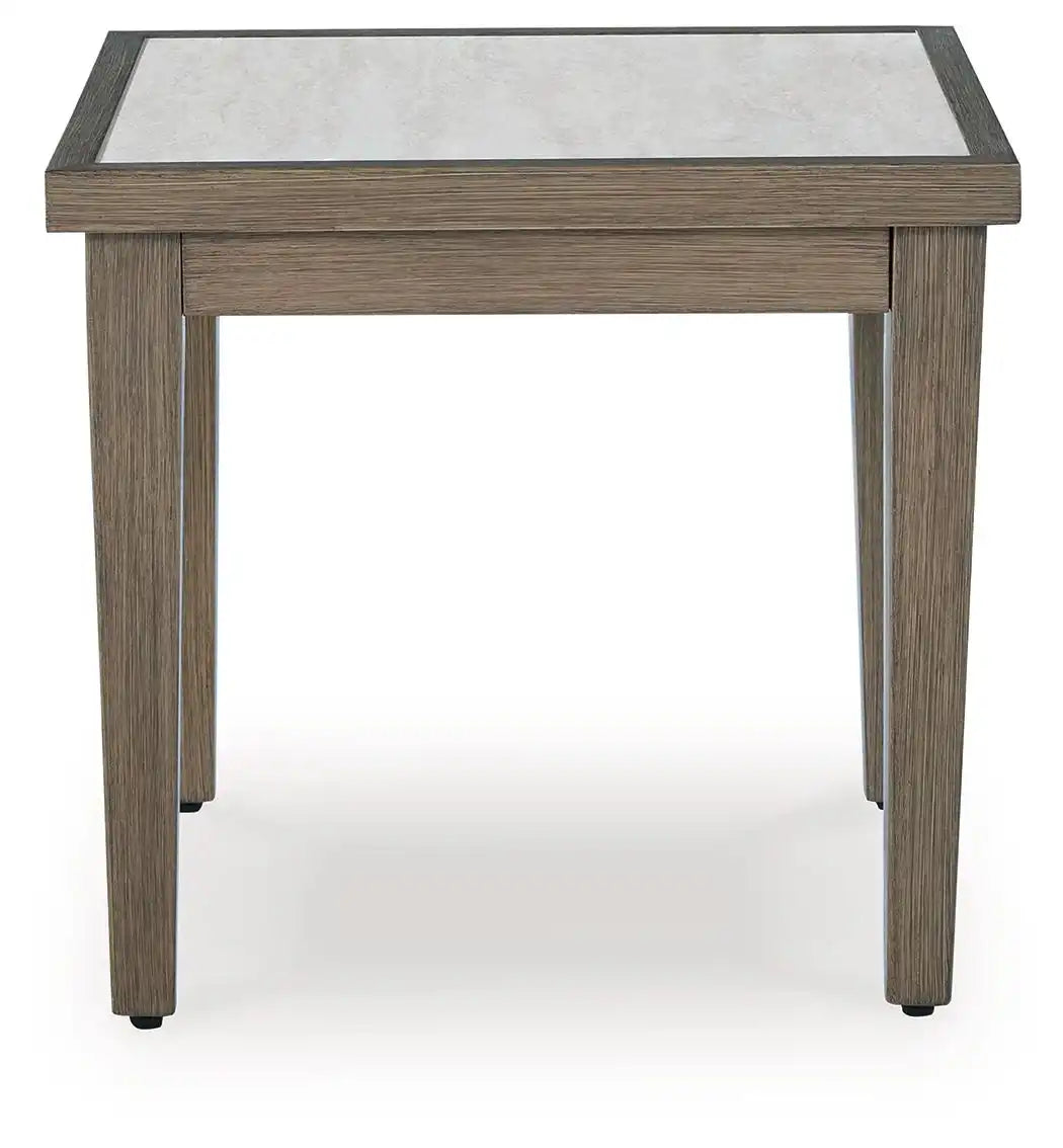 Rainier Ranch - Square End Table - Brown / Beige - Best Buy Furniture