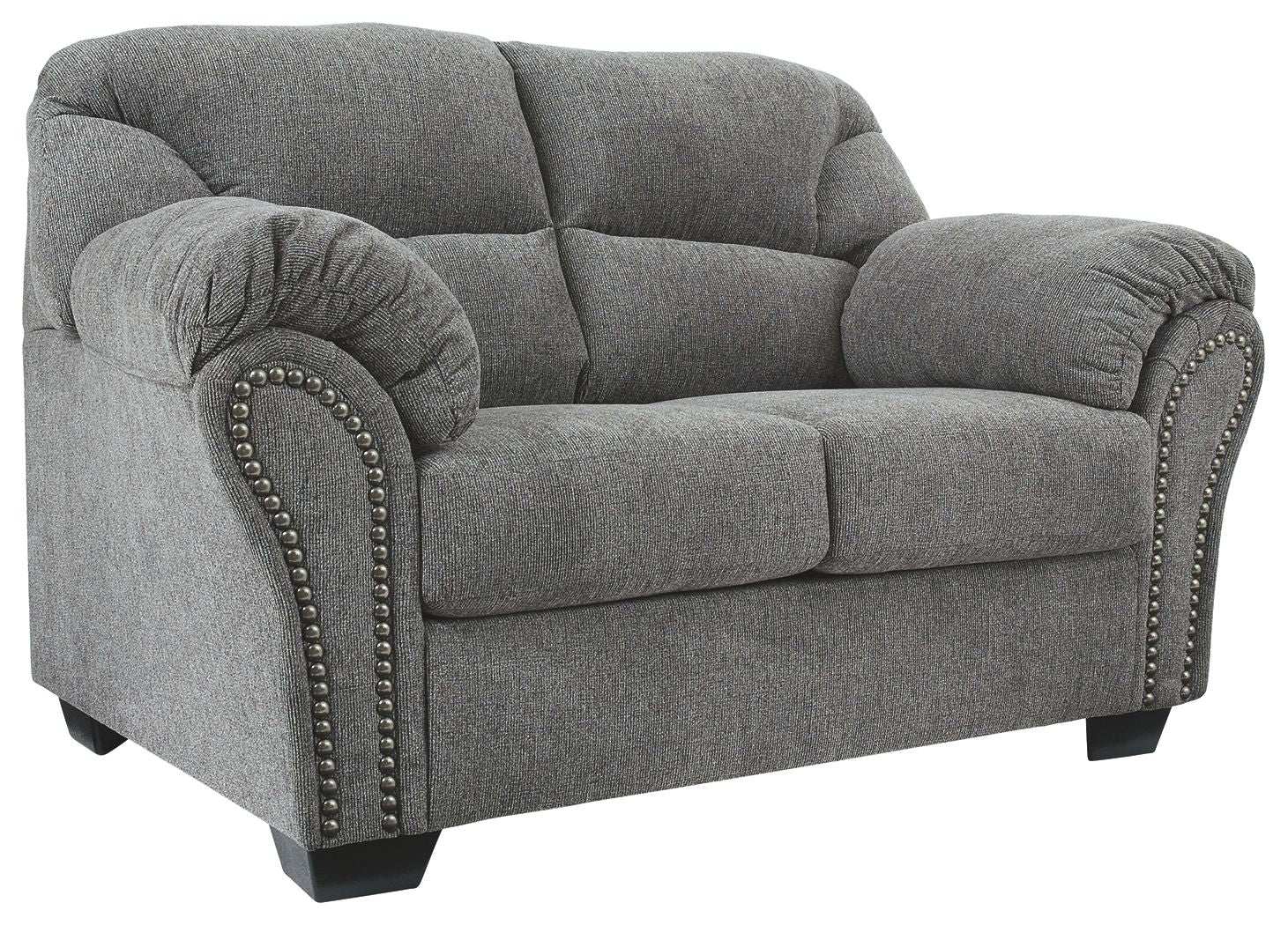 Allmaxx - Loveseat - Pewter - Best Buy Furniture