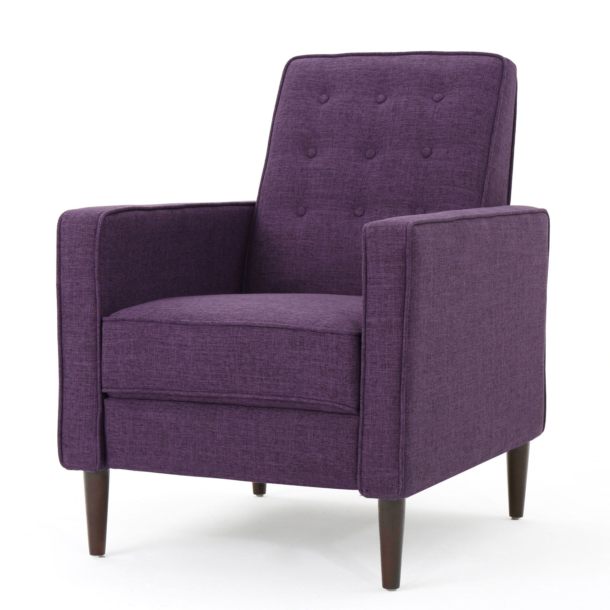 Mid-Century Modern Recliner With Button Tufted Waffle Stitch - Best Buy Furniture