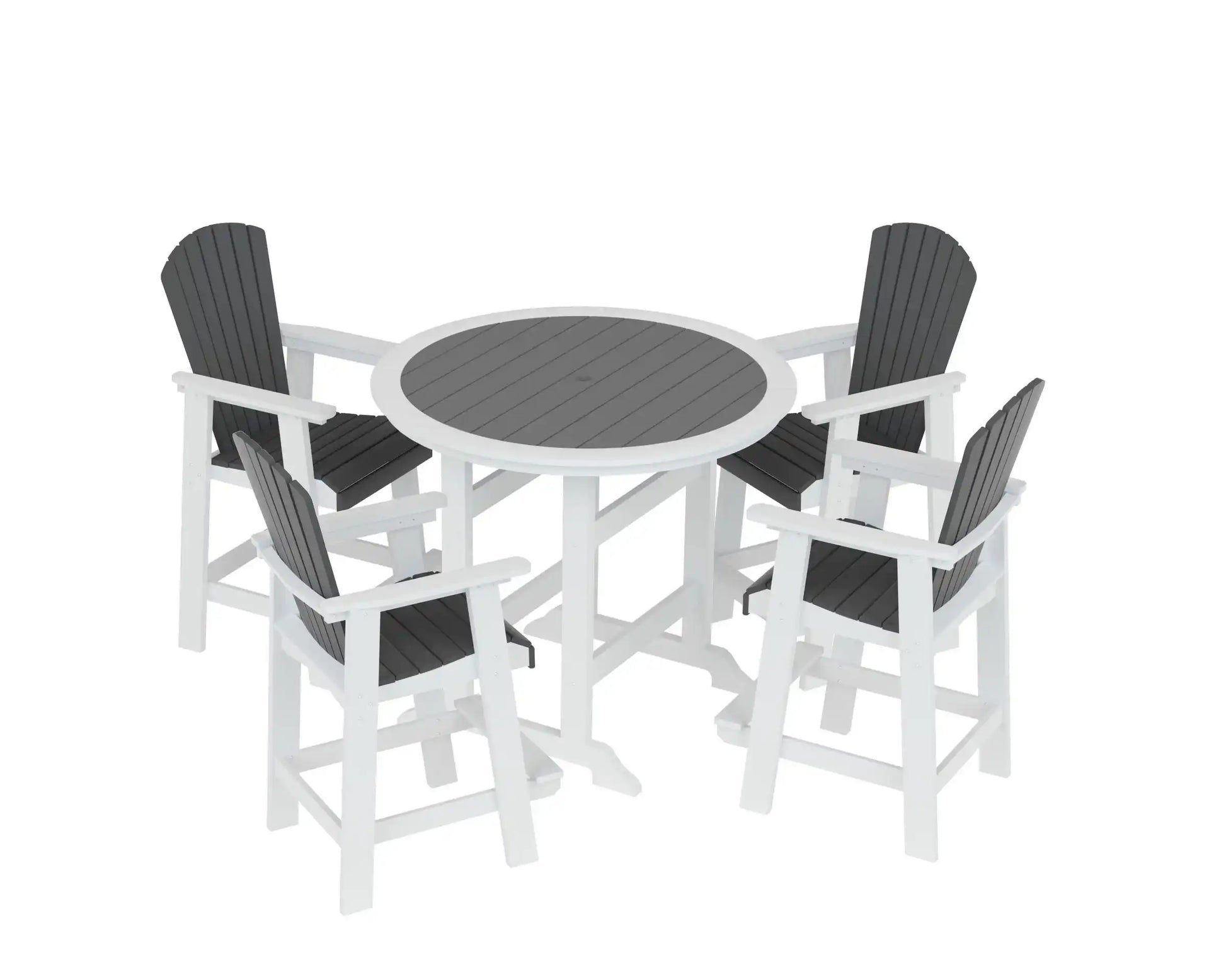 5 Piece HDPE Patio Bar Table and Chair Set - Best Buy Furniture