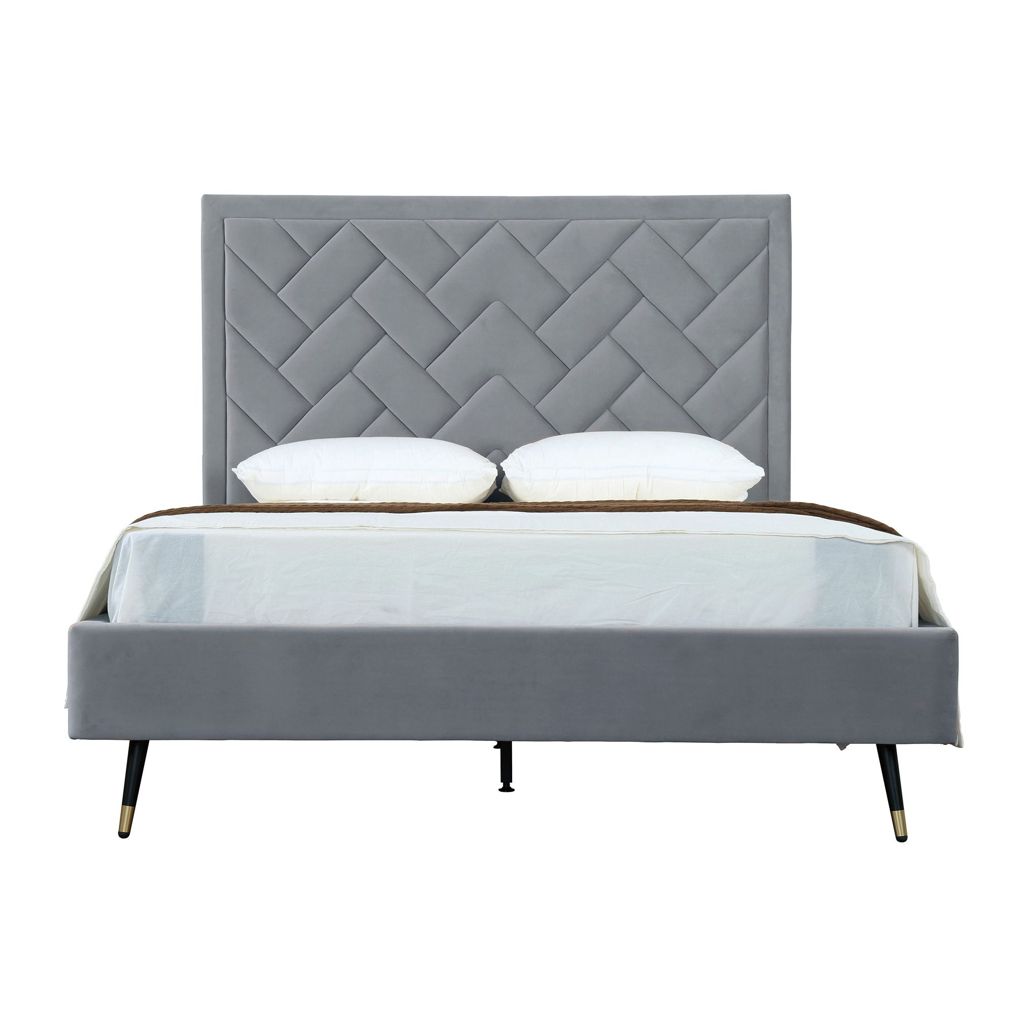 Crosby - Bed With Upholstered Headboard And Slats