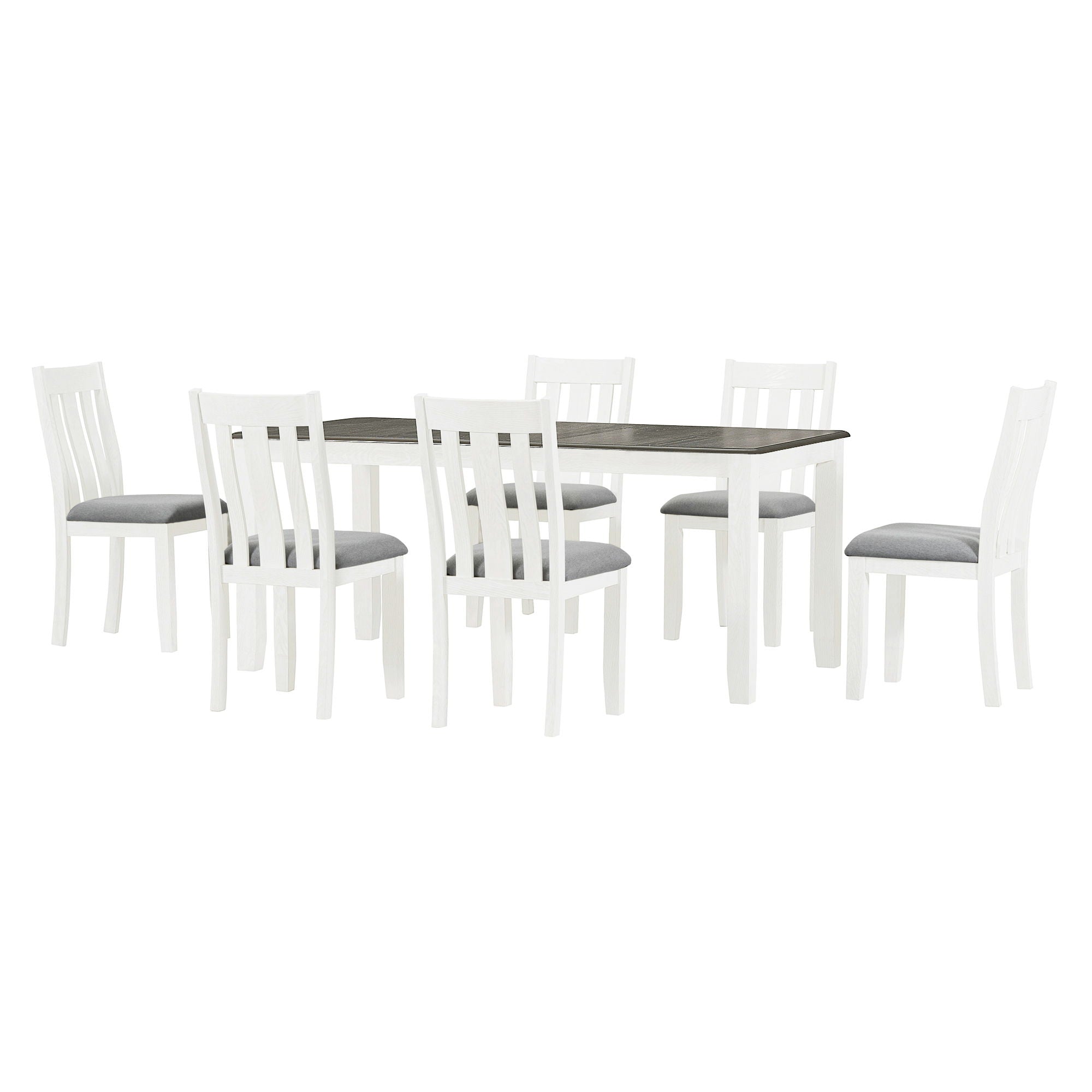 Dining Table Set Retro Style With Extendable Table And Upholstered Chairs - Best Buy Furniture