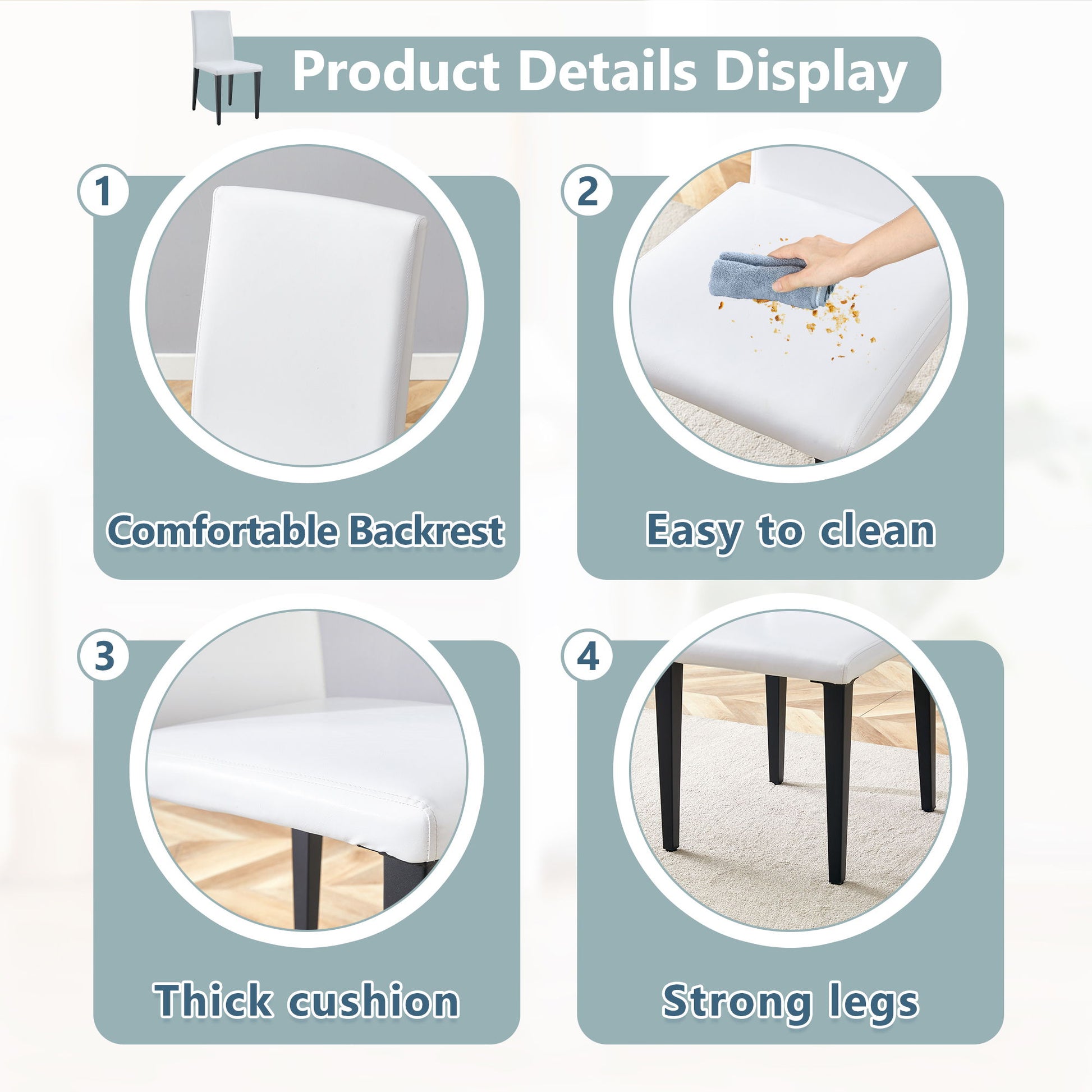 Versatile Dining Chairs With Comfortable Design And Metal Legs - Best Buy Furniture