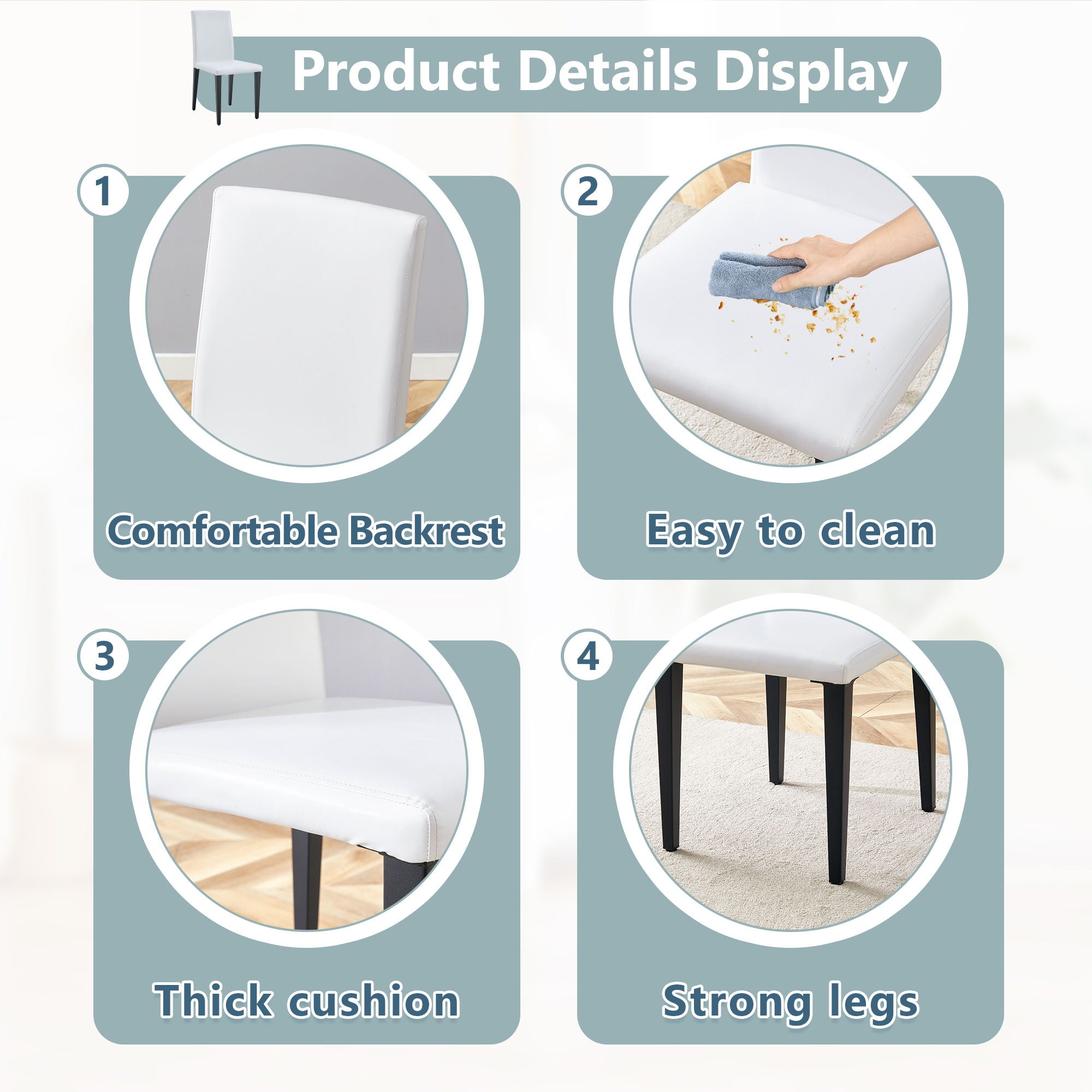 Versatile Dining Chairs With Comfortable Design And Metal Legs - Best Buy Furniture