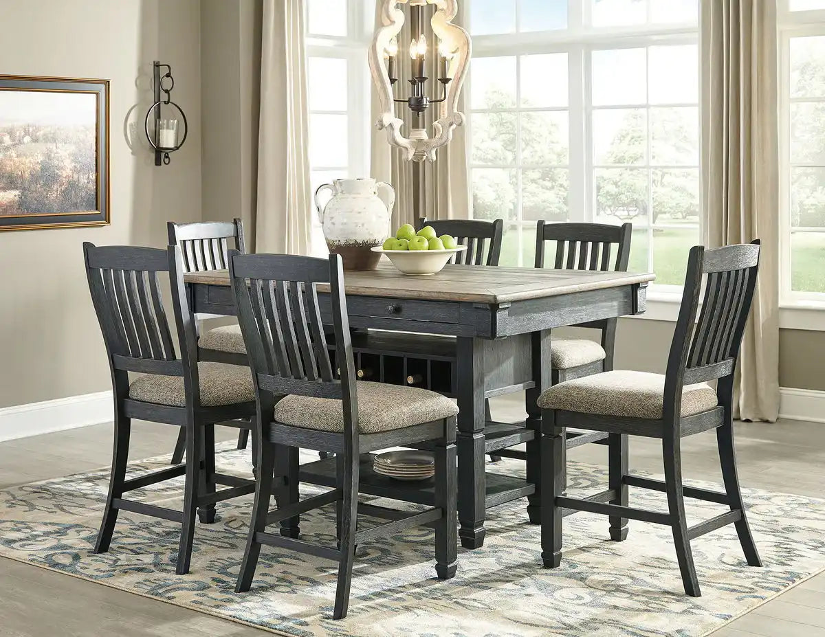 Tyler Creek - Counter Height Table Set - Best Buy Furniture