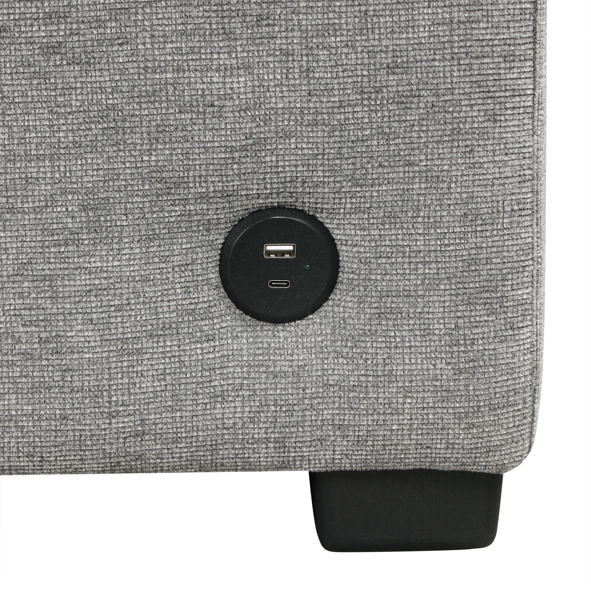Sectional Sofa Convertible Pull-Out Bed With Storage Ottoman & USB Ports - Best Buy Furniture