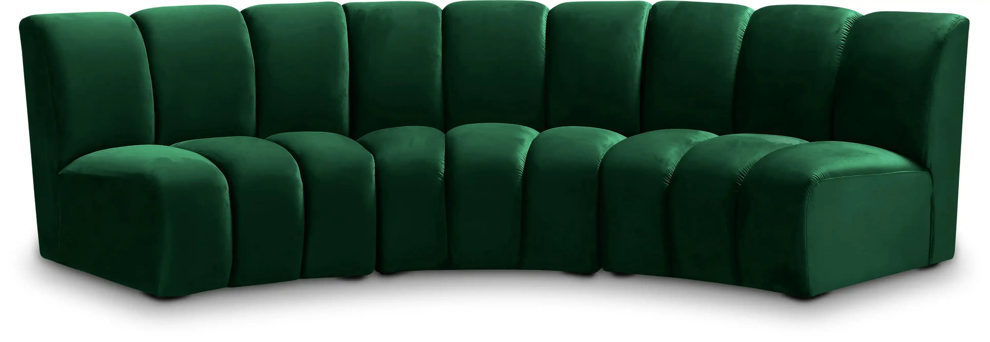 Infinity - 3 Piece Velvet Modular Sectional - Best Buy Furniture