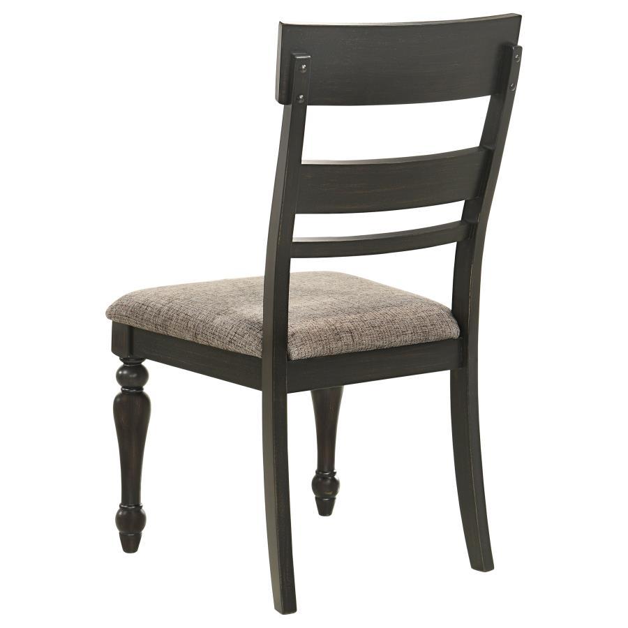 Bridget - Wood Dining Side Chair (Set of 2) - Charcoal - Best Buy Furniture