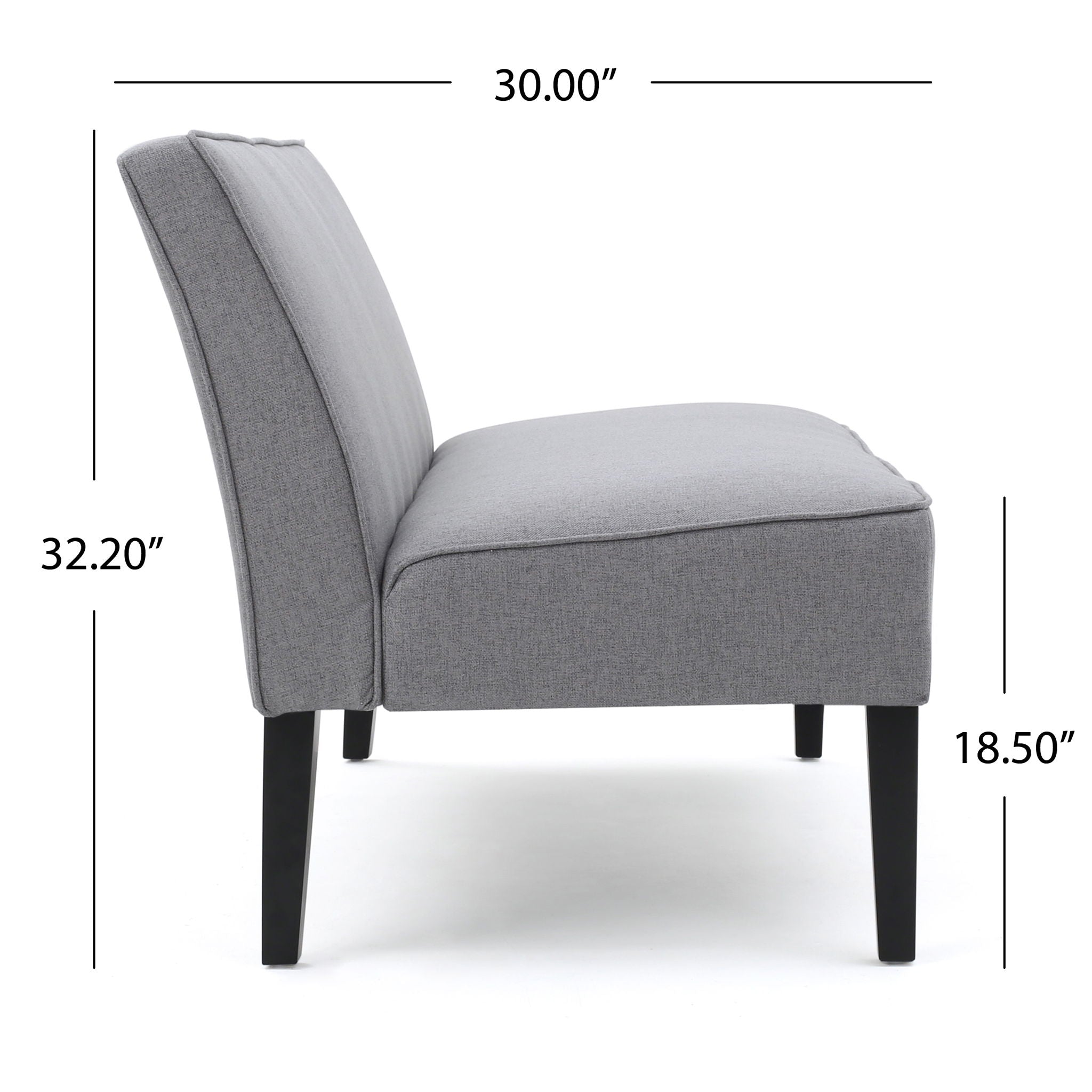 Contemporary Loveseat With Upholstered Fabric And Birch Wood Legs - Best Buy Furniture