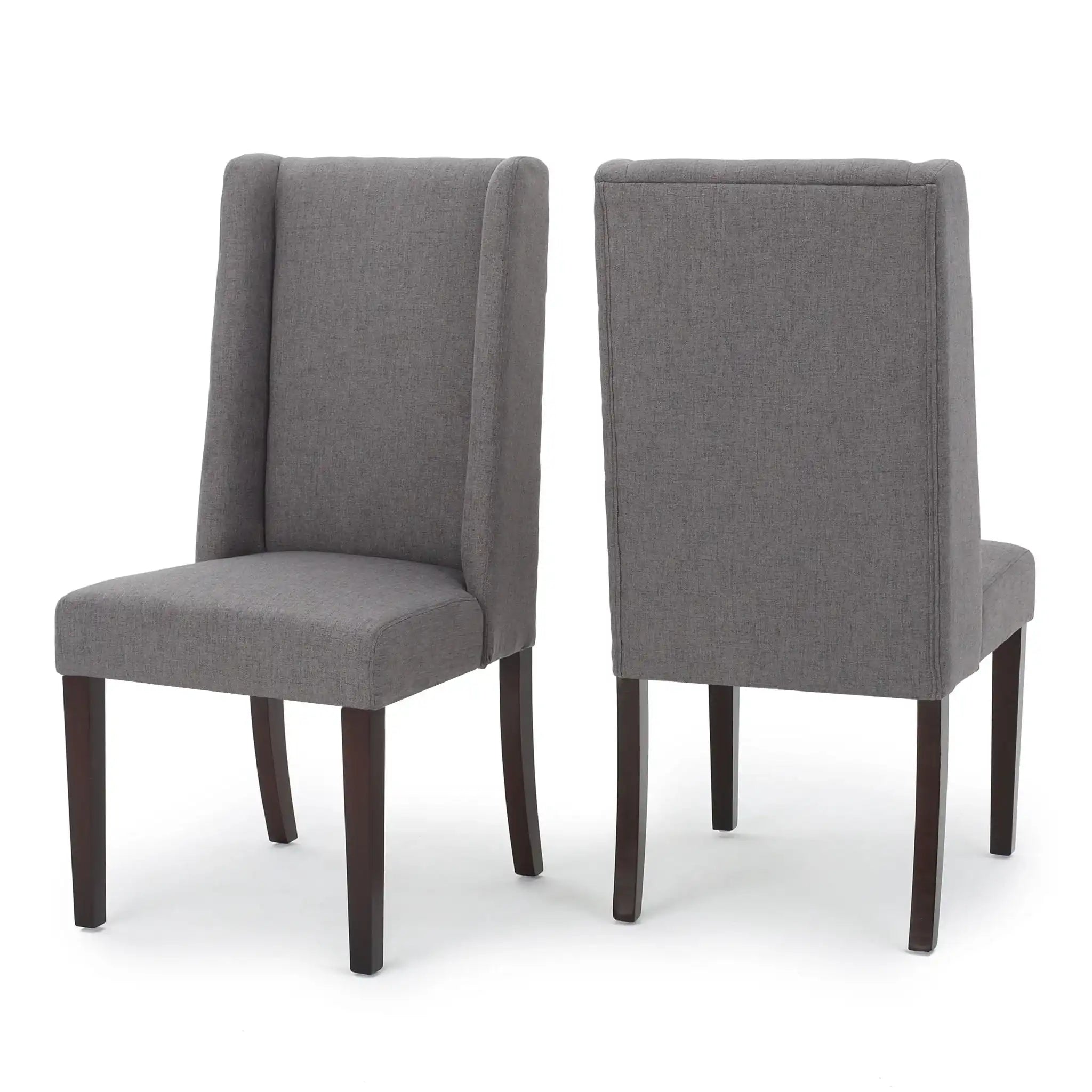 High Back Dining Chair With Wingback Design (Set of 2) - Best Buy Furniture