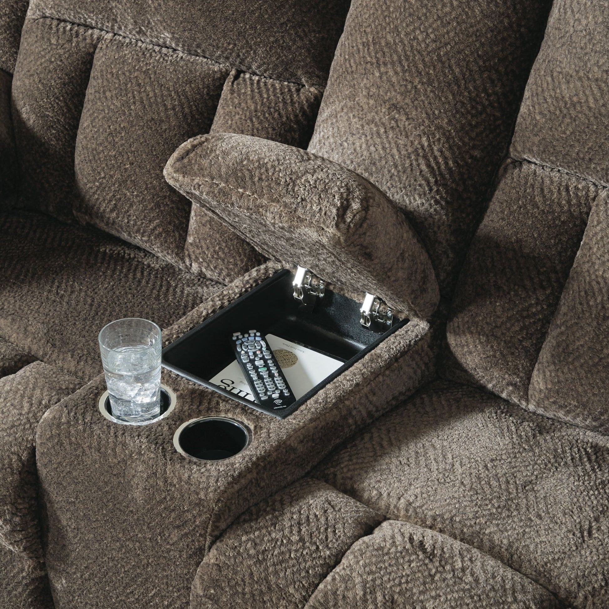 Frohn - Dbl Reclining Loveseat With Console - Best Buy Furniture