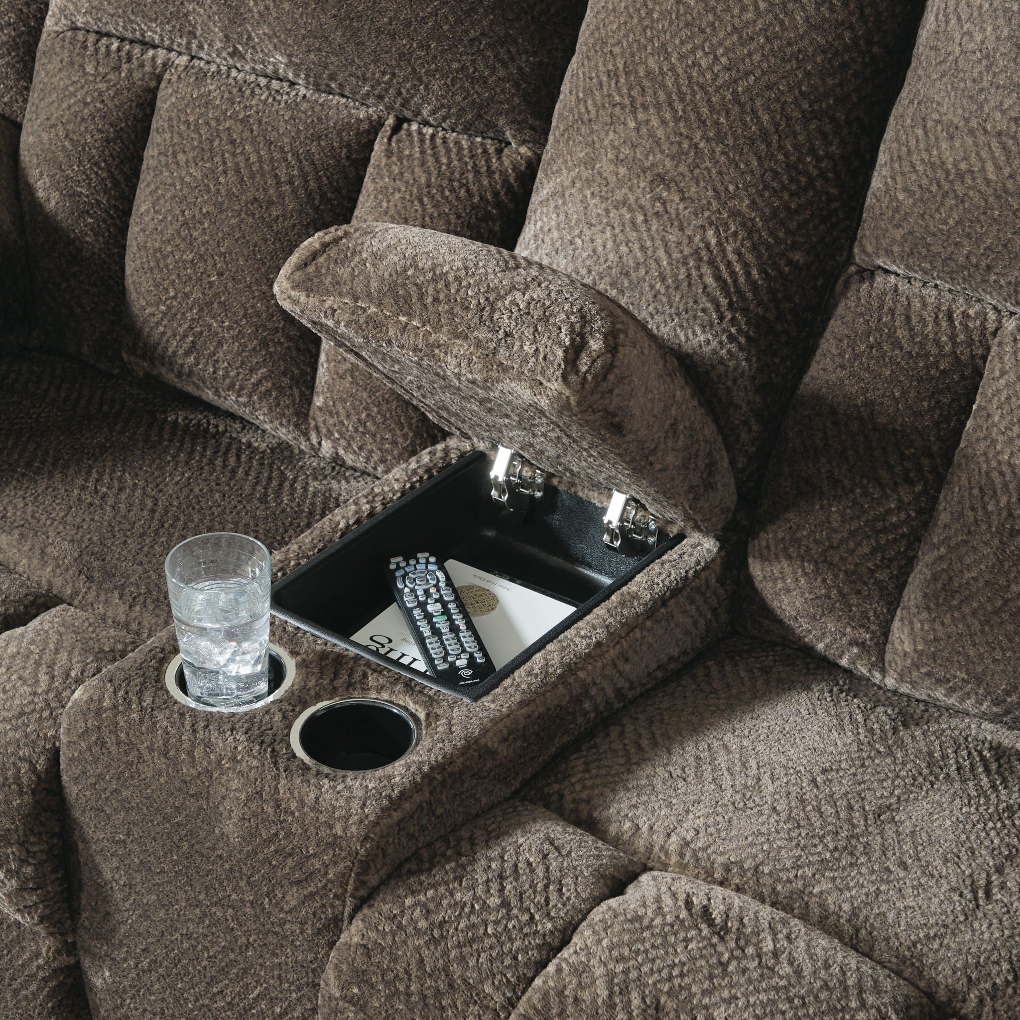 Frohn - Dbl Reclining Loveseat With Console - Best Buy Furniture