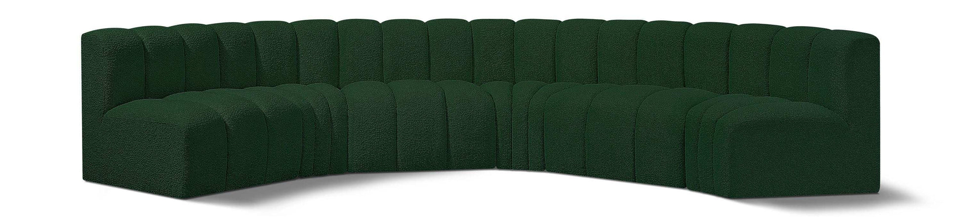 Arc - Boucle Fabric 6 Piece U-Shaped Modular Sofa - Best Buy Furniture