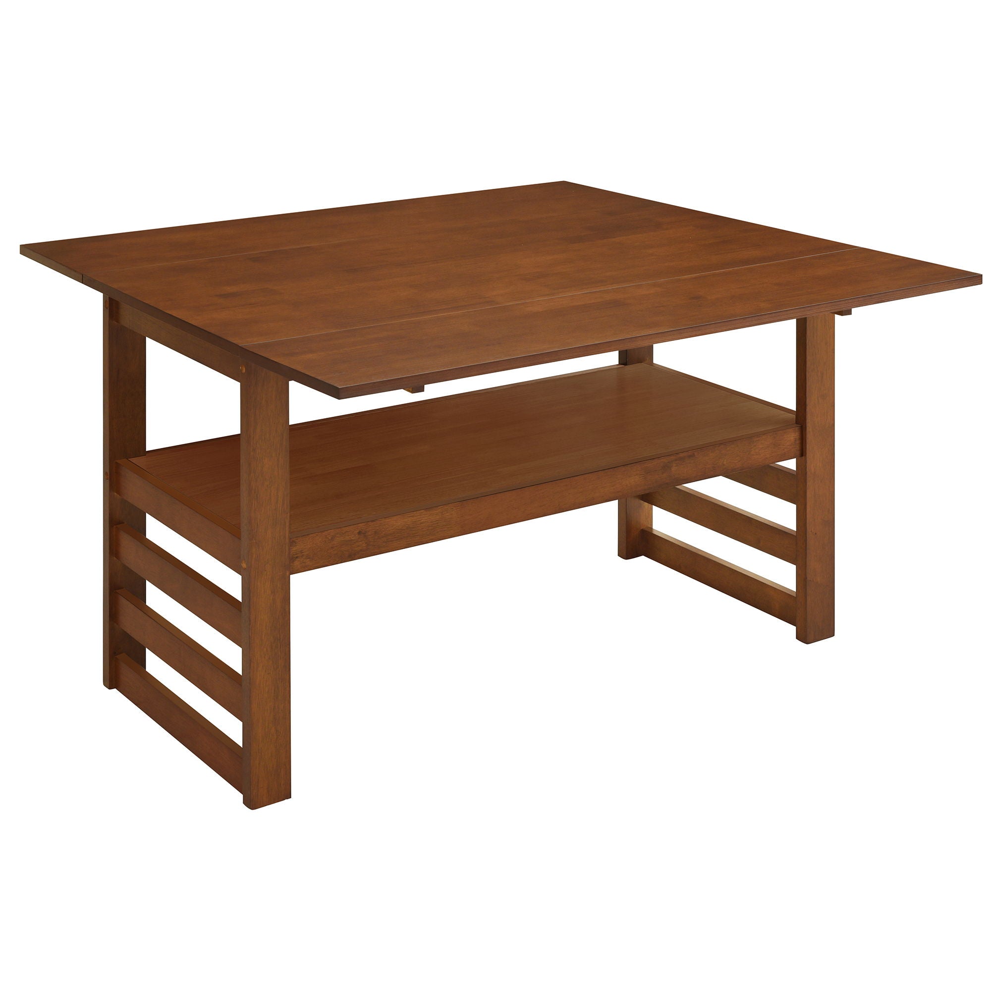 5 Piece Extendable Wood Square Dining Table Set With 2 Drop Leaves - Best Buy Furniture