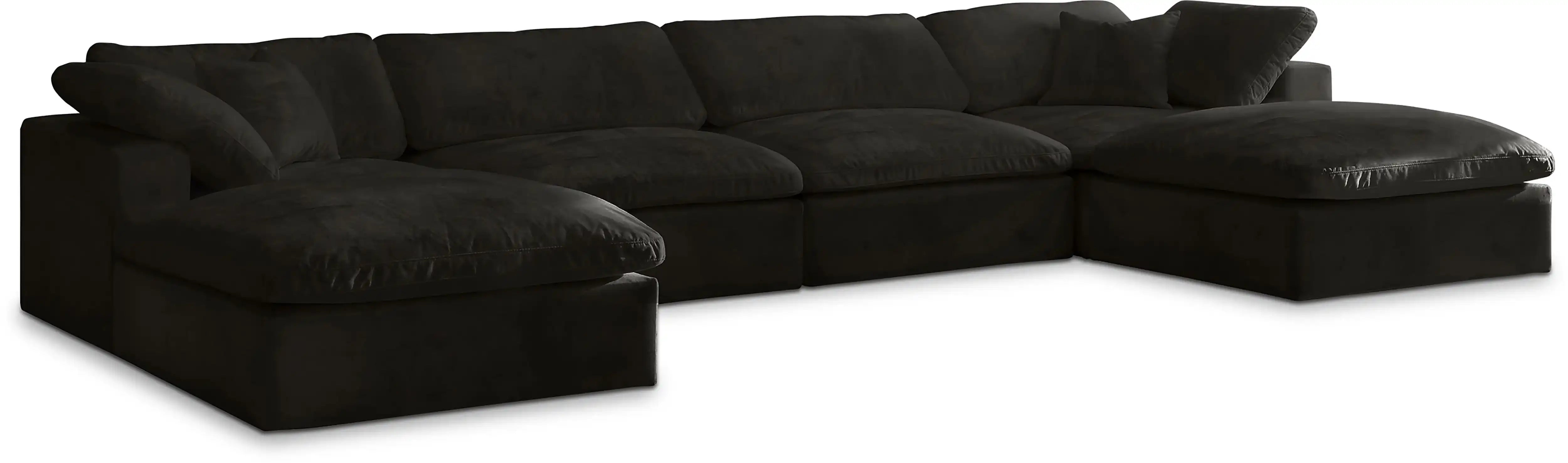 Cozy - 6 Piece Modular Double Chaise Sectional - Best Buy Furniture