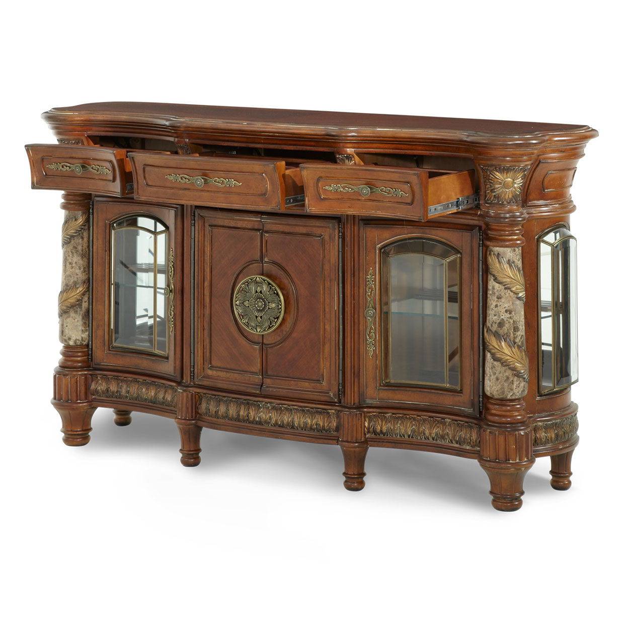 Villa Valencia - Sideboard Mirror - Classic Chestnut - Best Buy Furniture