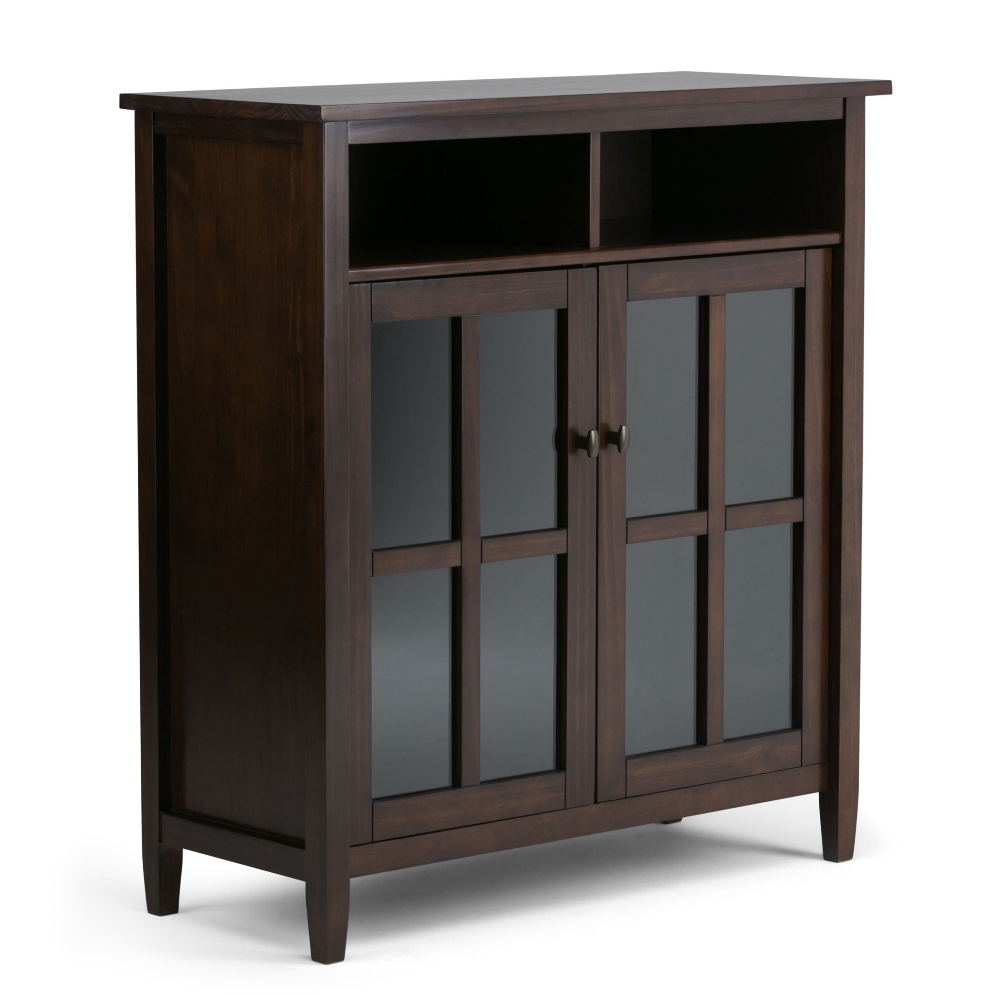 Warm Shaker - Handcrafted Medium Storage Media Cabinet - Best Buy Furniture