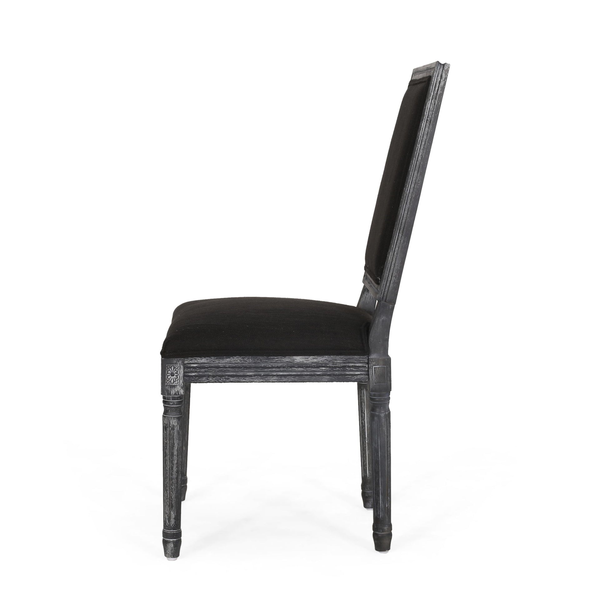 French Country Style Dining Chair With Upholstered Seating And Fluted Legs - Best Buy Furniture
