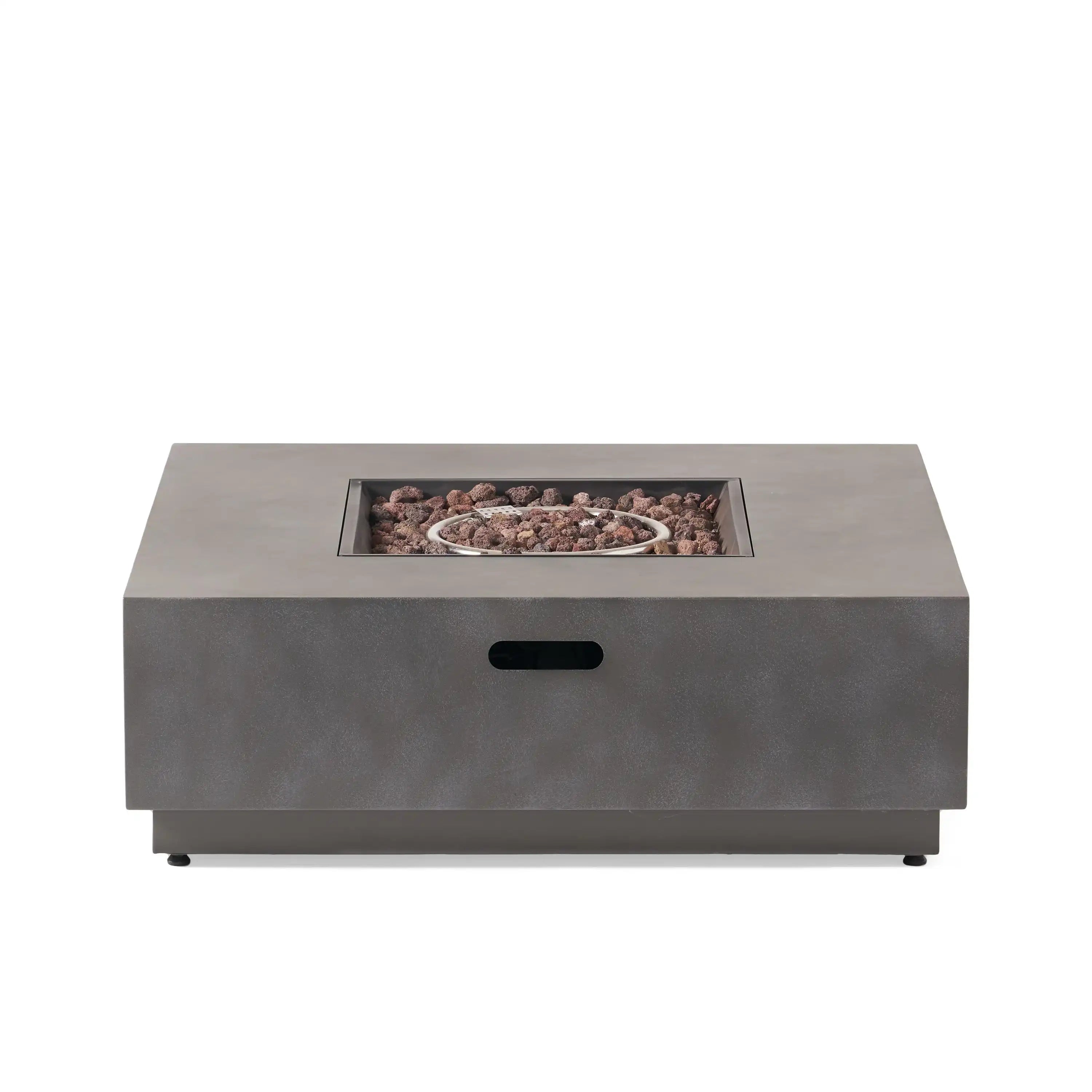 SQUARE Iron FIRE PIT-50 000 BTU - Best Buy Furniture