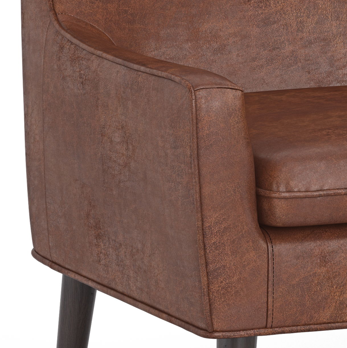 Robson - Accent Chair - Distressed Saddle Brown - Best Buy Furniture
