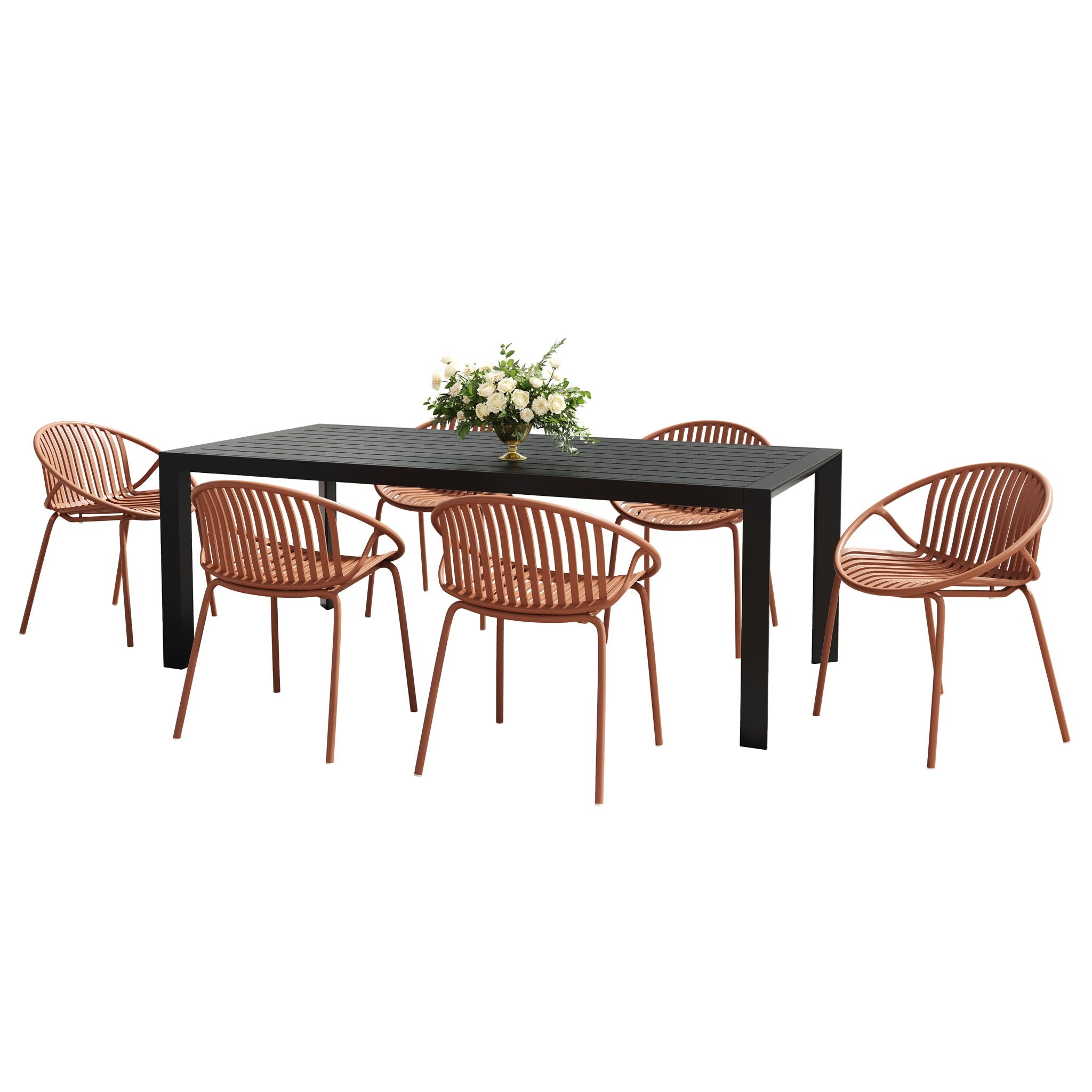 7 Piece Dining Set With Stackable Chairs - Best Buy Furniture