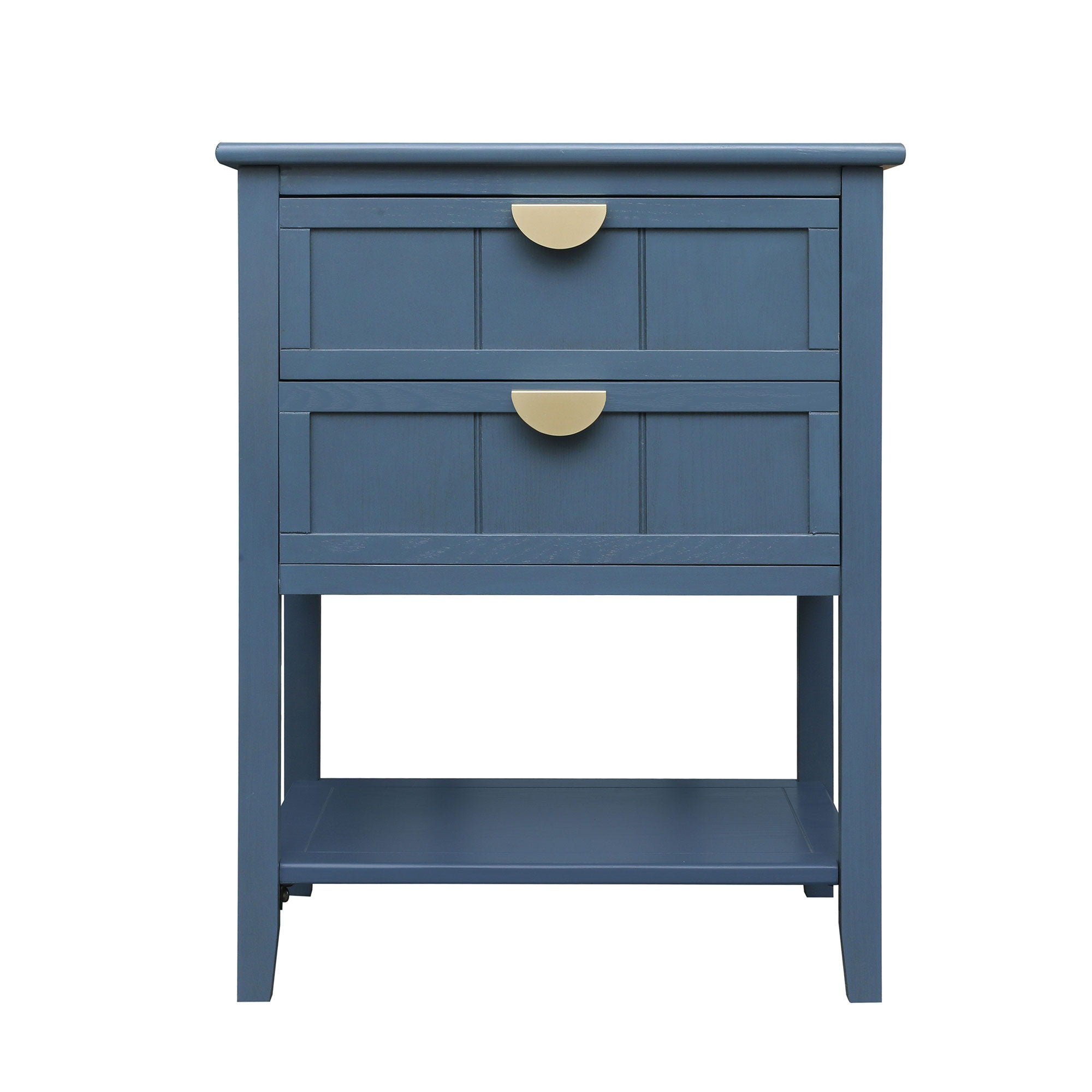 2 Drawer Side Table, American Style, End Table, Suitable For Bedroom, Living Room, Study - Best Buy Furniture