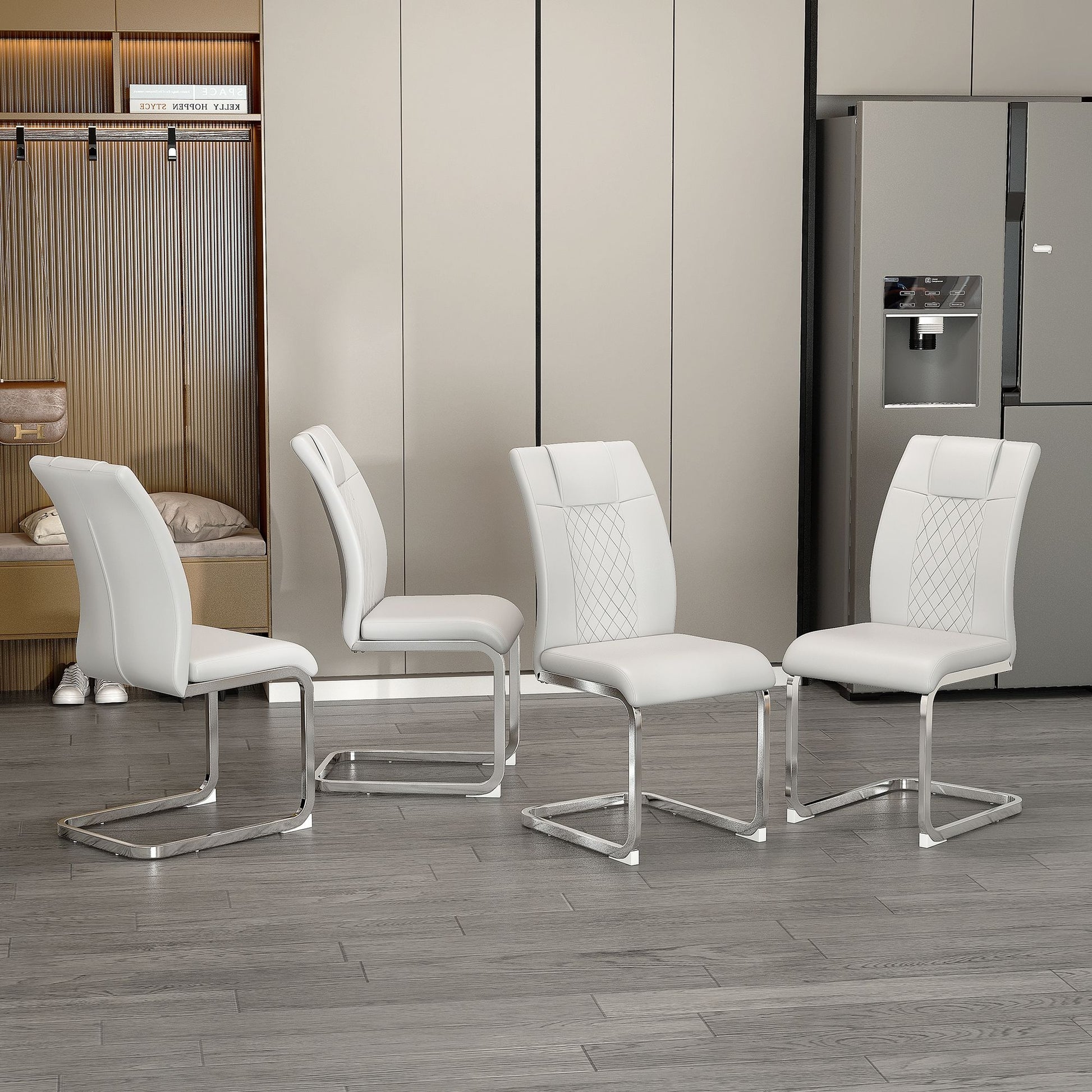 Modern Dining Chairs With Padded Seat, Metal Legs - Best Buy Furniture