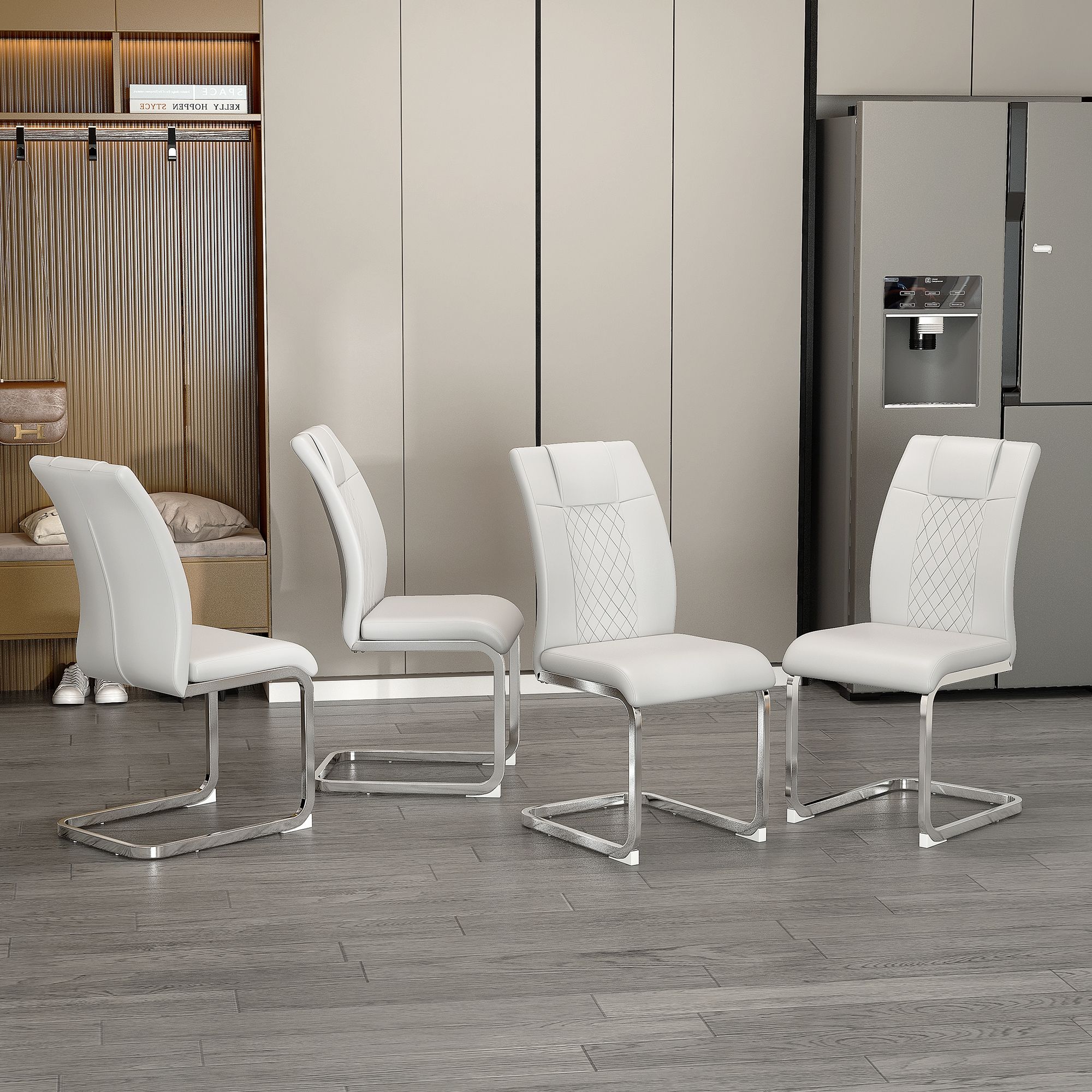 Modern Dining Chairs With Padded Seat, Metal Legs - Best Buy Furniture