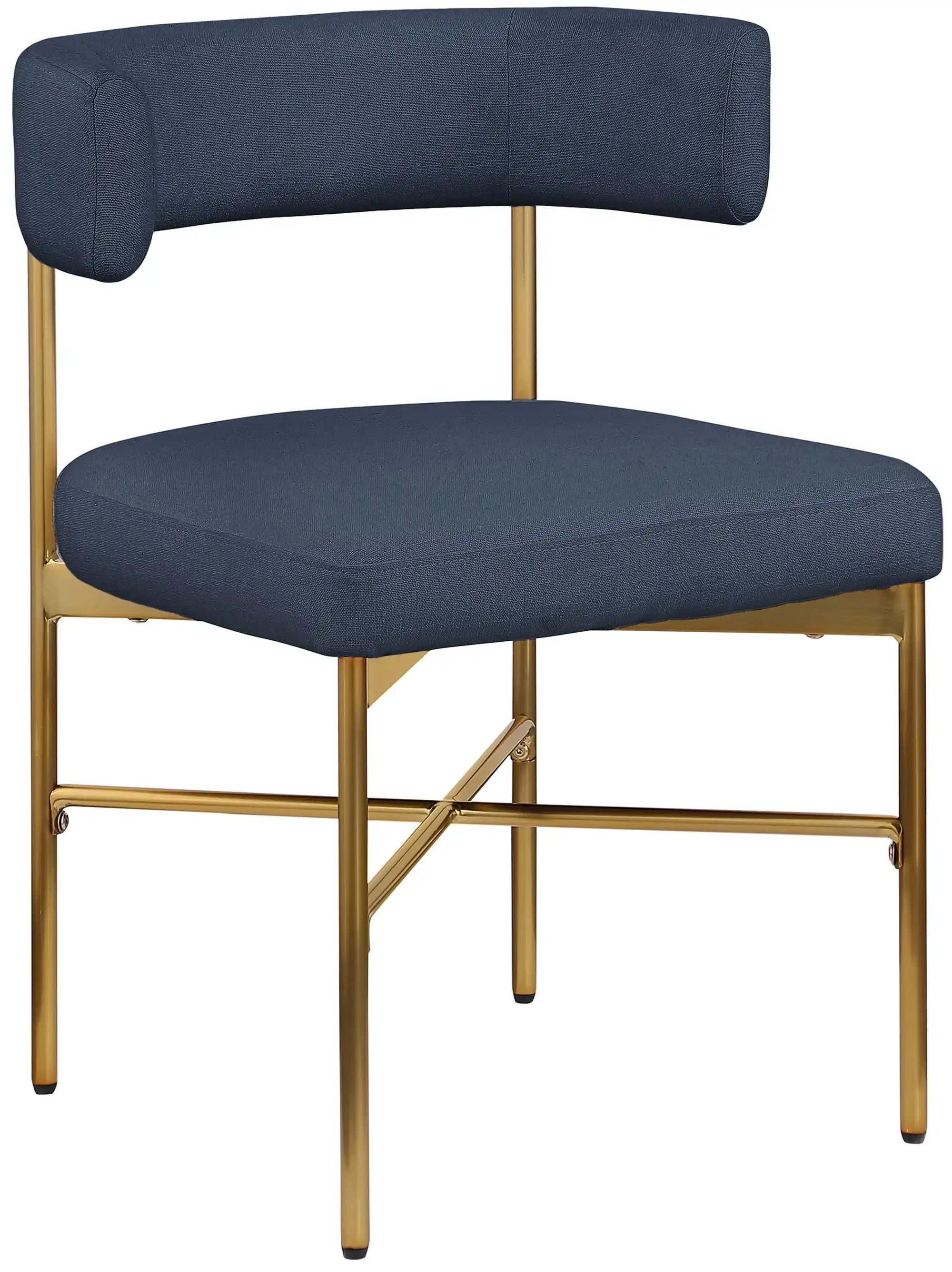 Rivage - Durable Dining Chair With Gold Frame (Set of 2) - Best Buy Furniture