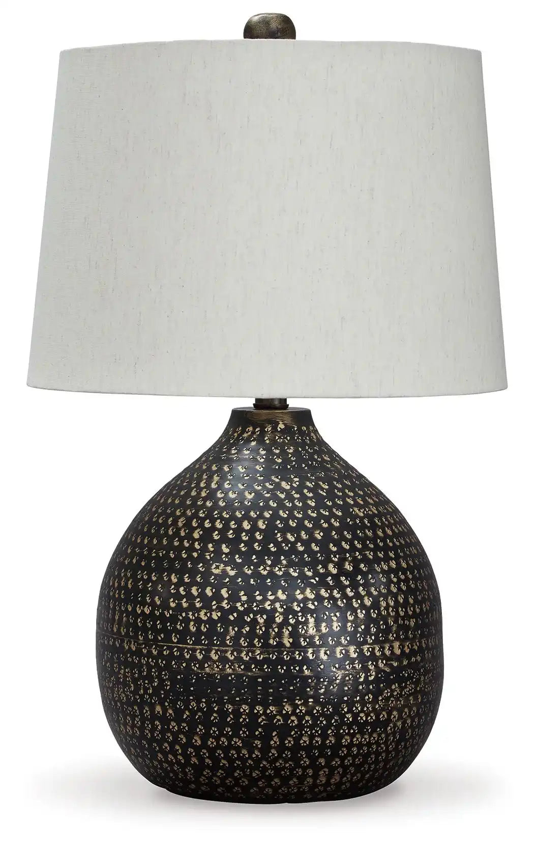Maire - Metal Table Lamp - Black / Gold Finish - Best Buy Furniture