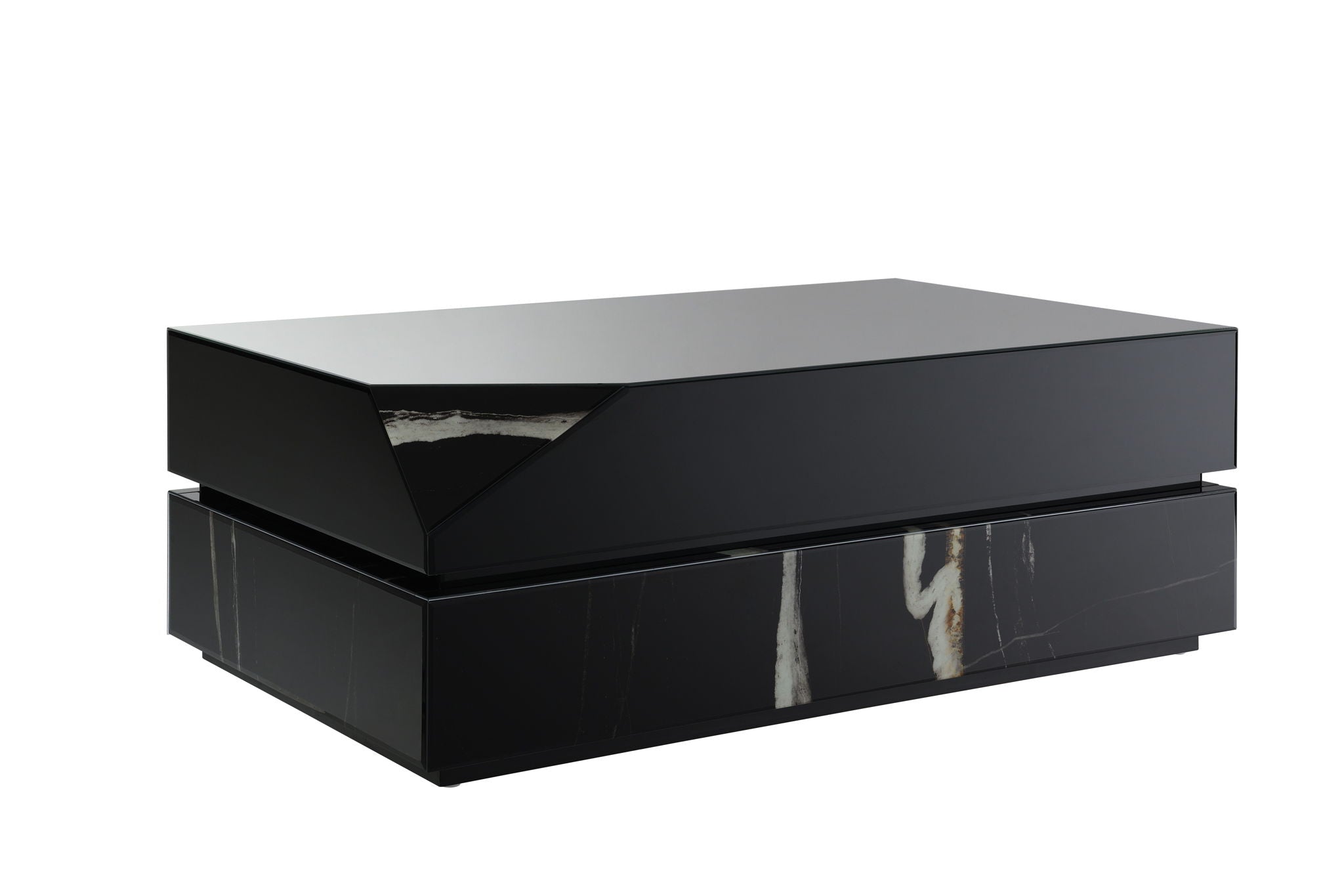 Wenona - Mirrored Coffee Table - Black - Best Buy Furniture