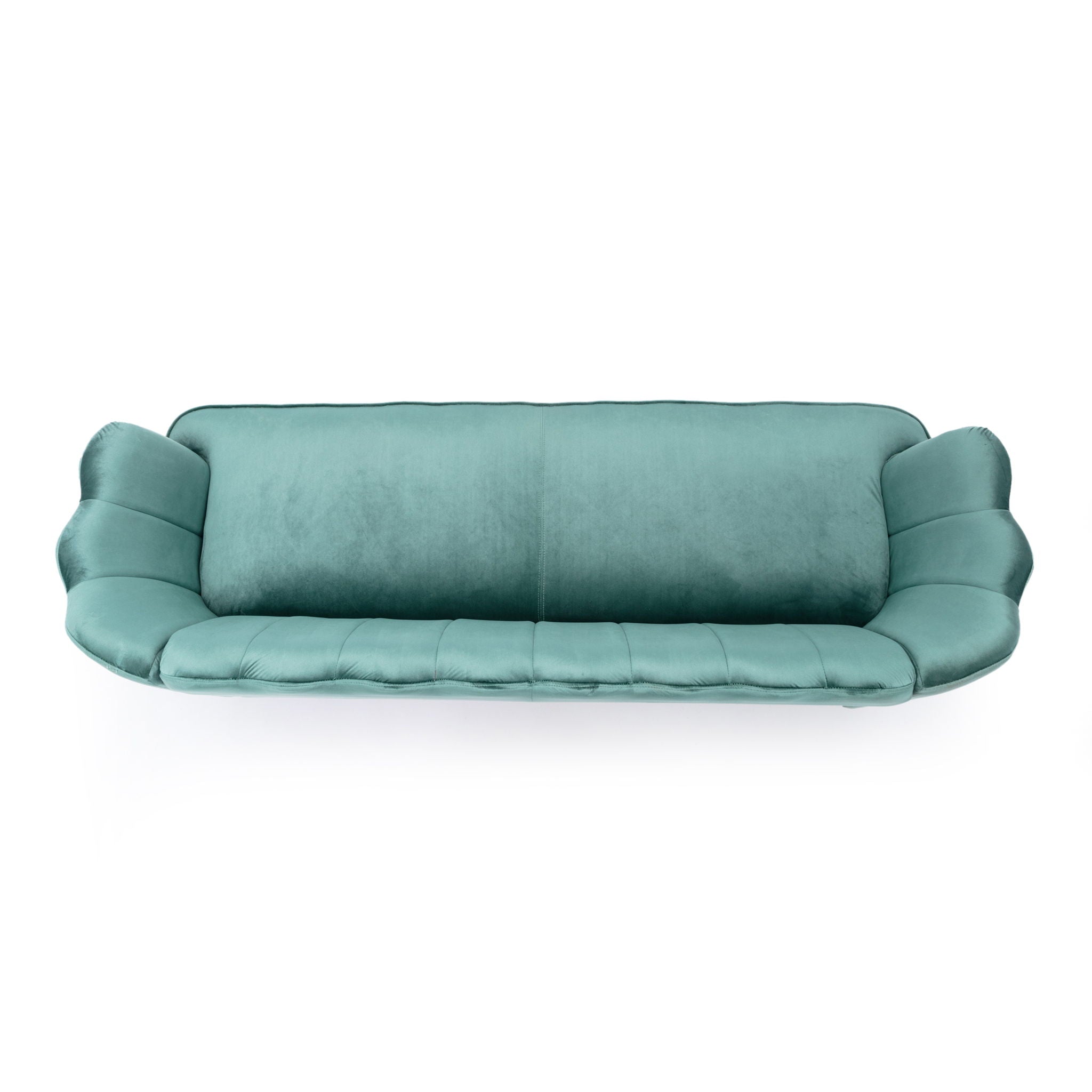 Modern Glam 3 Seater Sofa With Velvet Texture - Best Buy Furniture