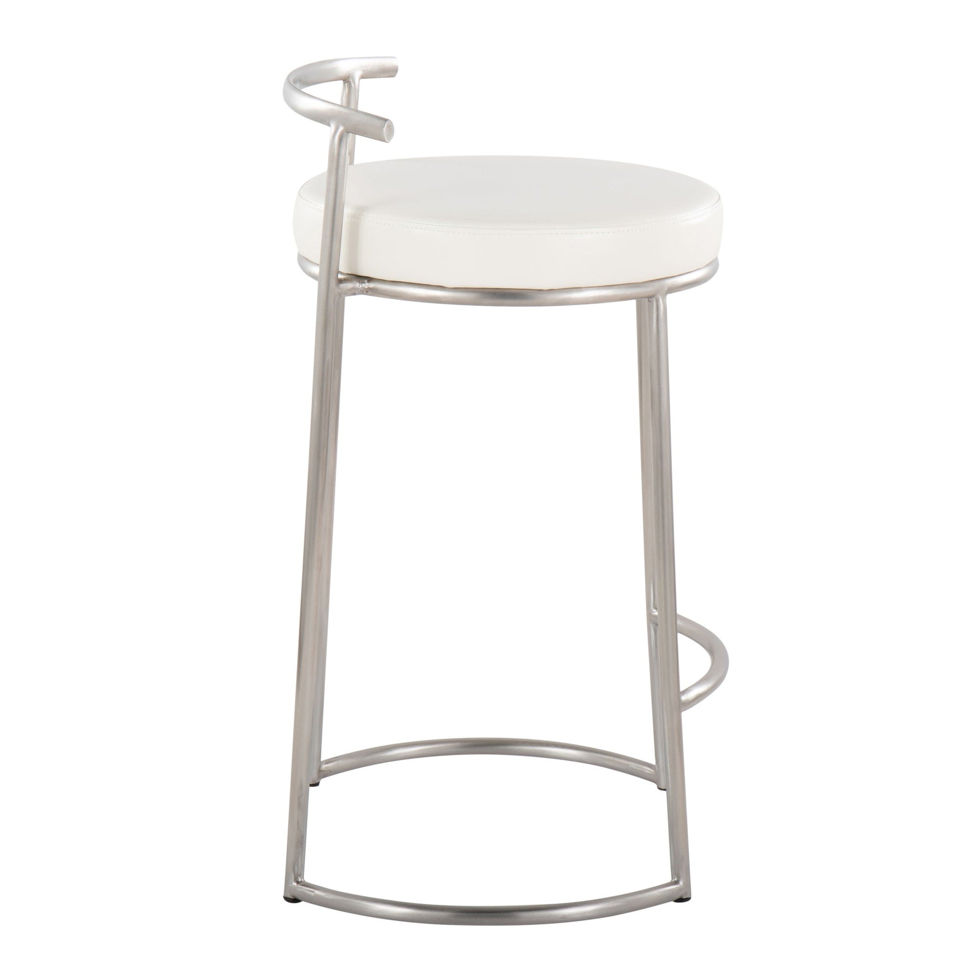Fuji - Round, Contemporary Fixed Height Counter Stool (Set of 2) - Best Buy Furniture