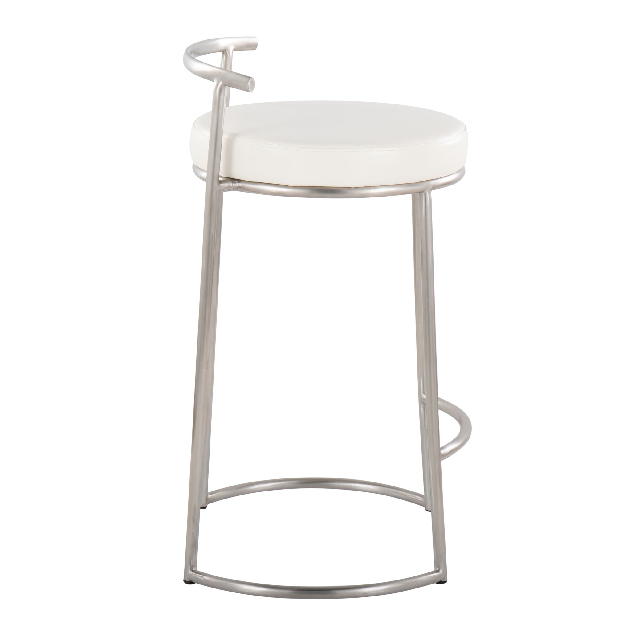 Fuji - Round, Contemporary Fixed Height Counter Stool (Set of 2) - Best Buy Furniture