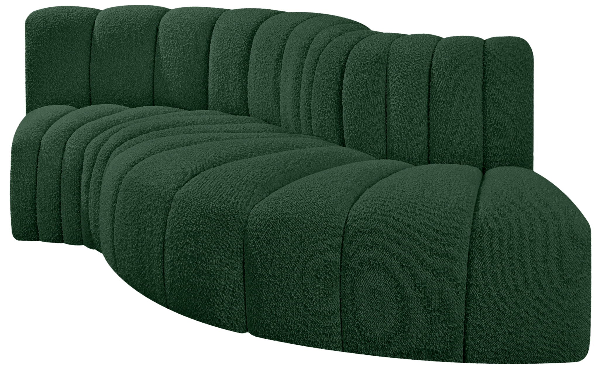 Arc - Boucle Fabric 4 Piece L-Shaped Modular Sofa - Best Buy Furniture