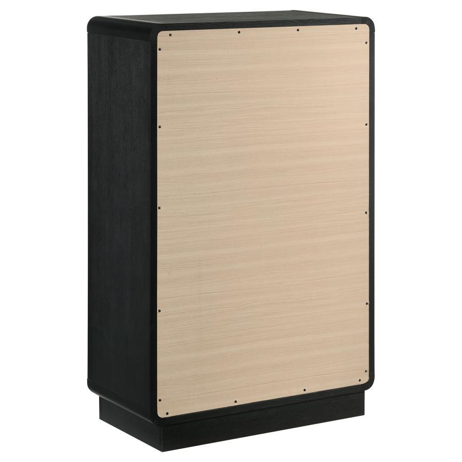 Cavelle - 5-Drawer Chest Of Drawers - Black - Best Buy Furniture