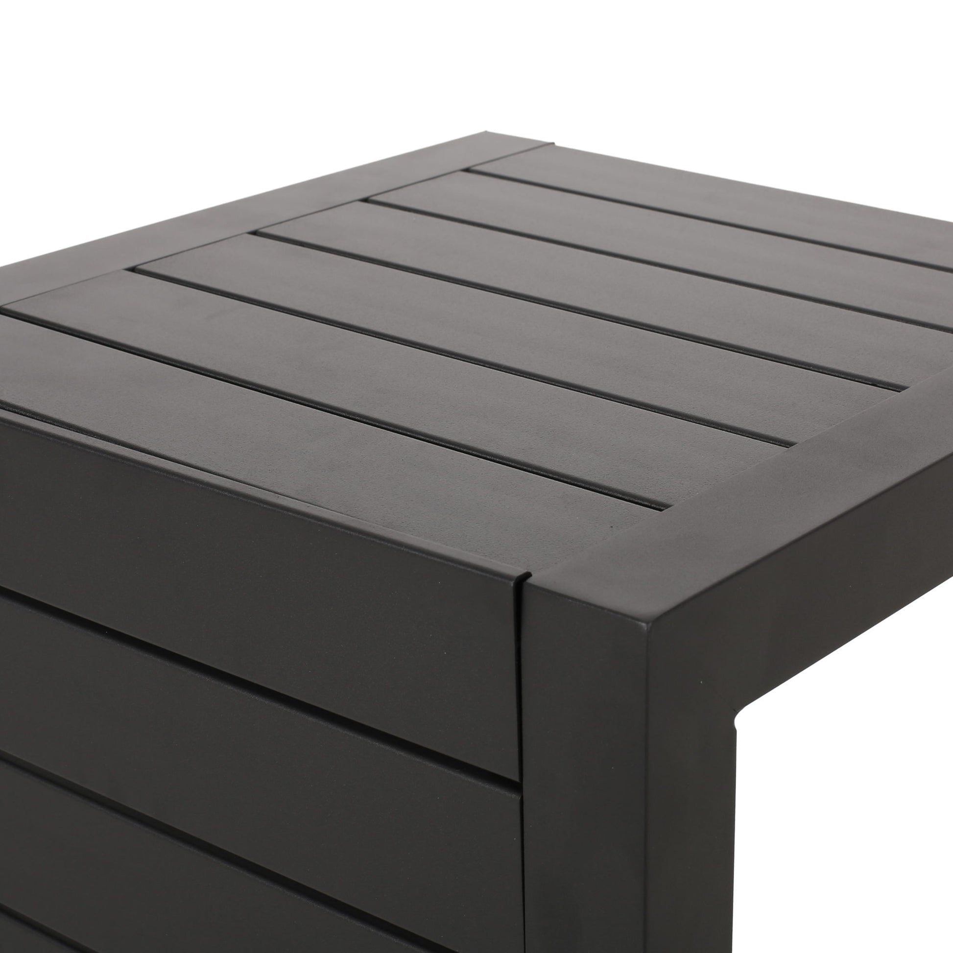 Aluminum Outdoor C - Shaped Side Table For Patio - Best Buy Furniture