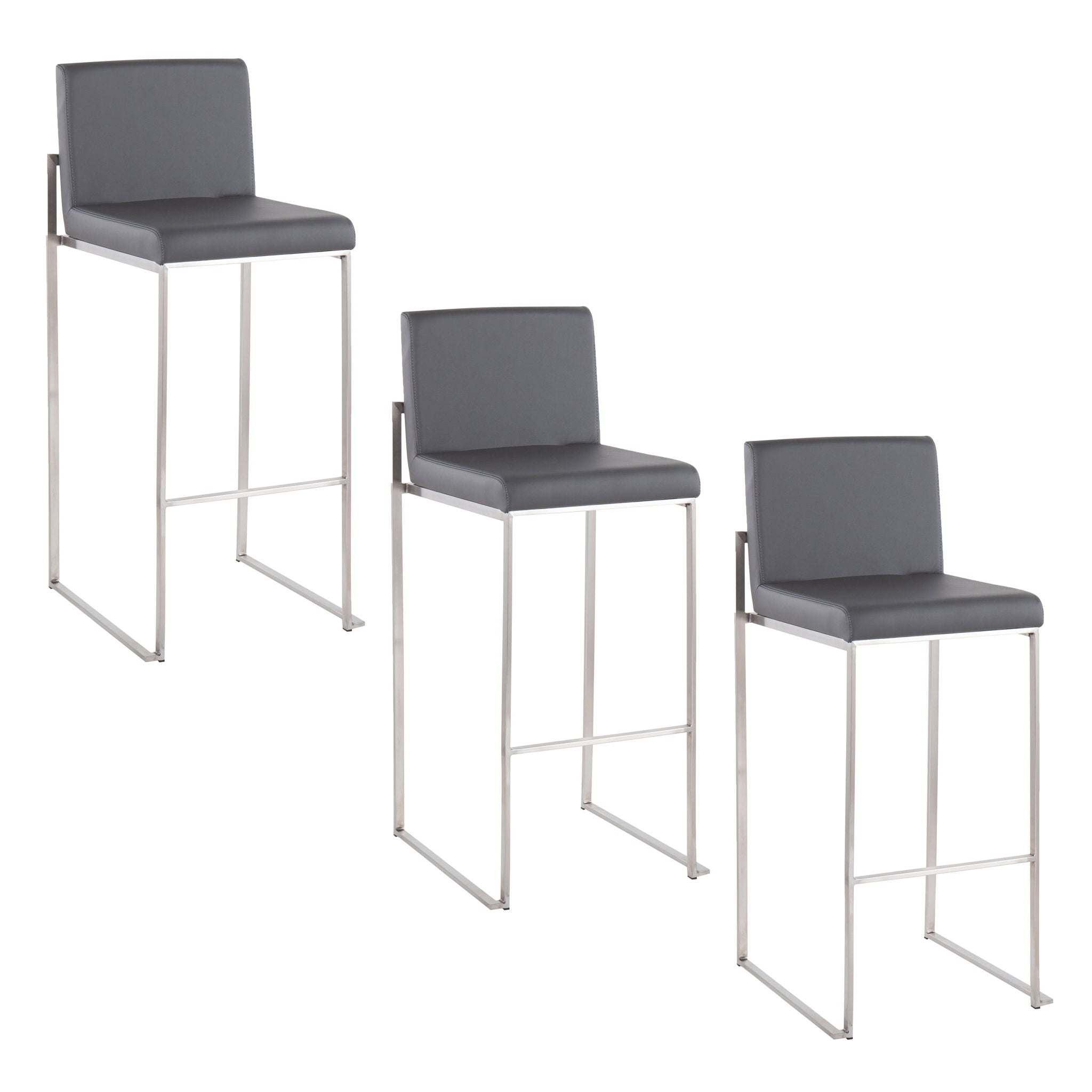 Fuji - Contemporary And Modern Elegance High Back Barstool - Best Buy Furniture