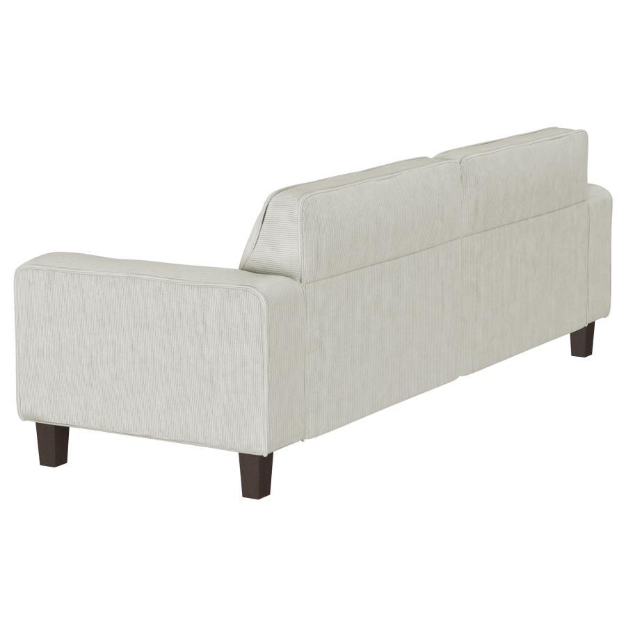 Deerhurst - Upholstered Track Arm Tufted Sofa - Greige - Best Buy Furniture