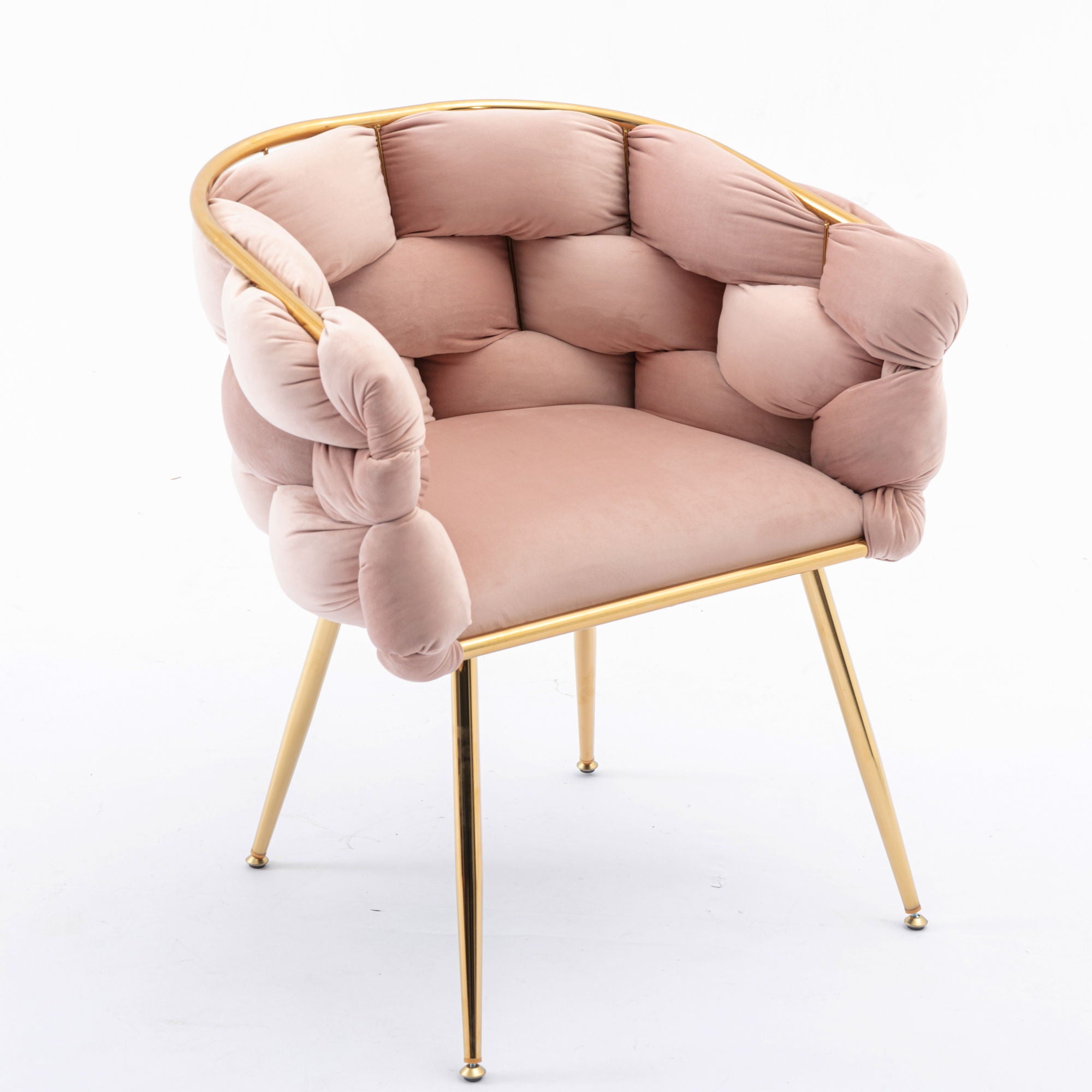 Luxury Modern Simple Leisure Velvet Single Sofa Chair Bedroom Lazy Person Household Dresser Stool Manicure Table Back Chair - Best Buy Furniture