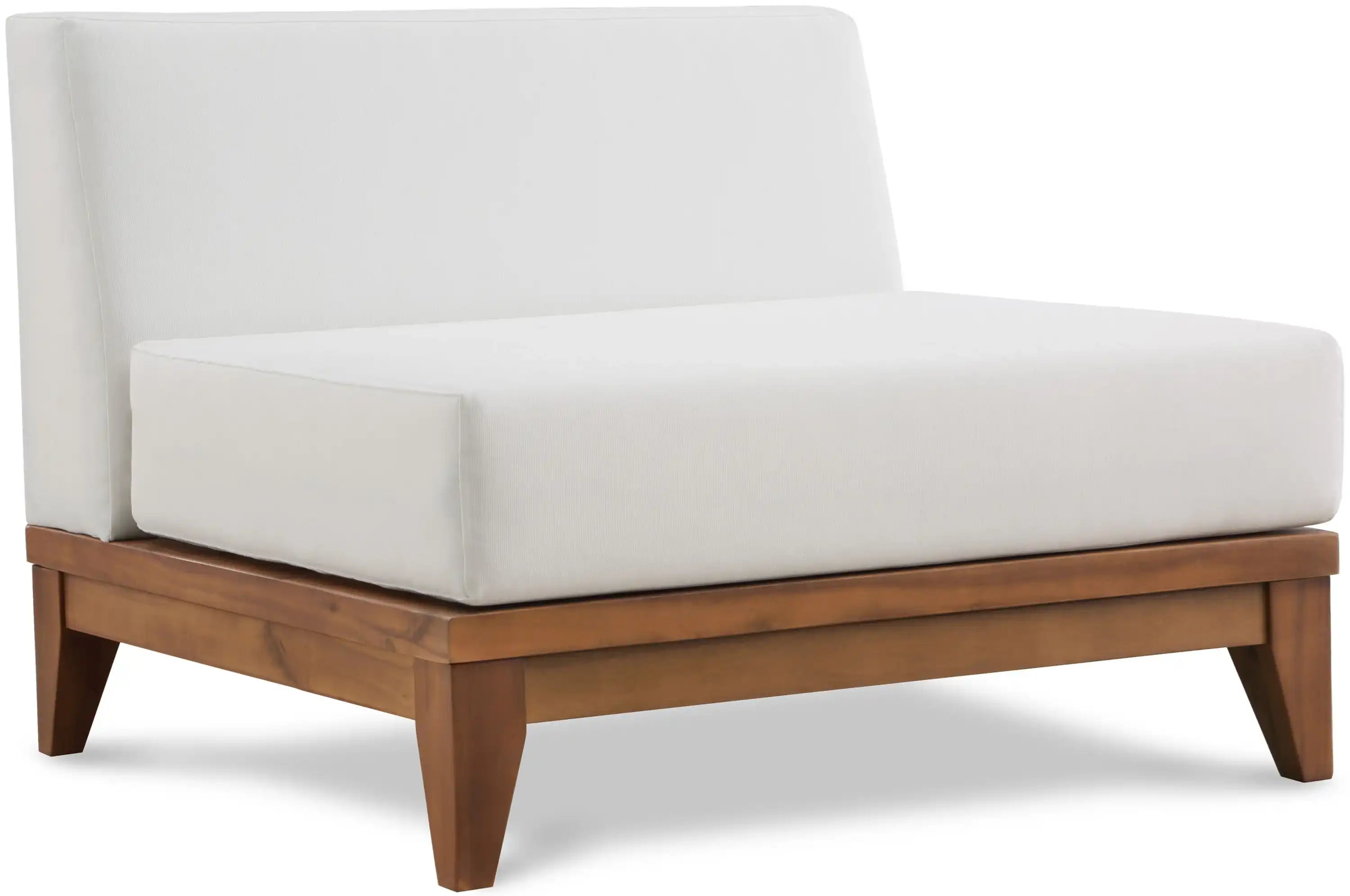 Rio - Armless Chair - Off White - Best Buy Furniture