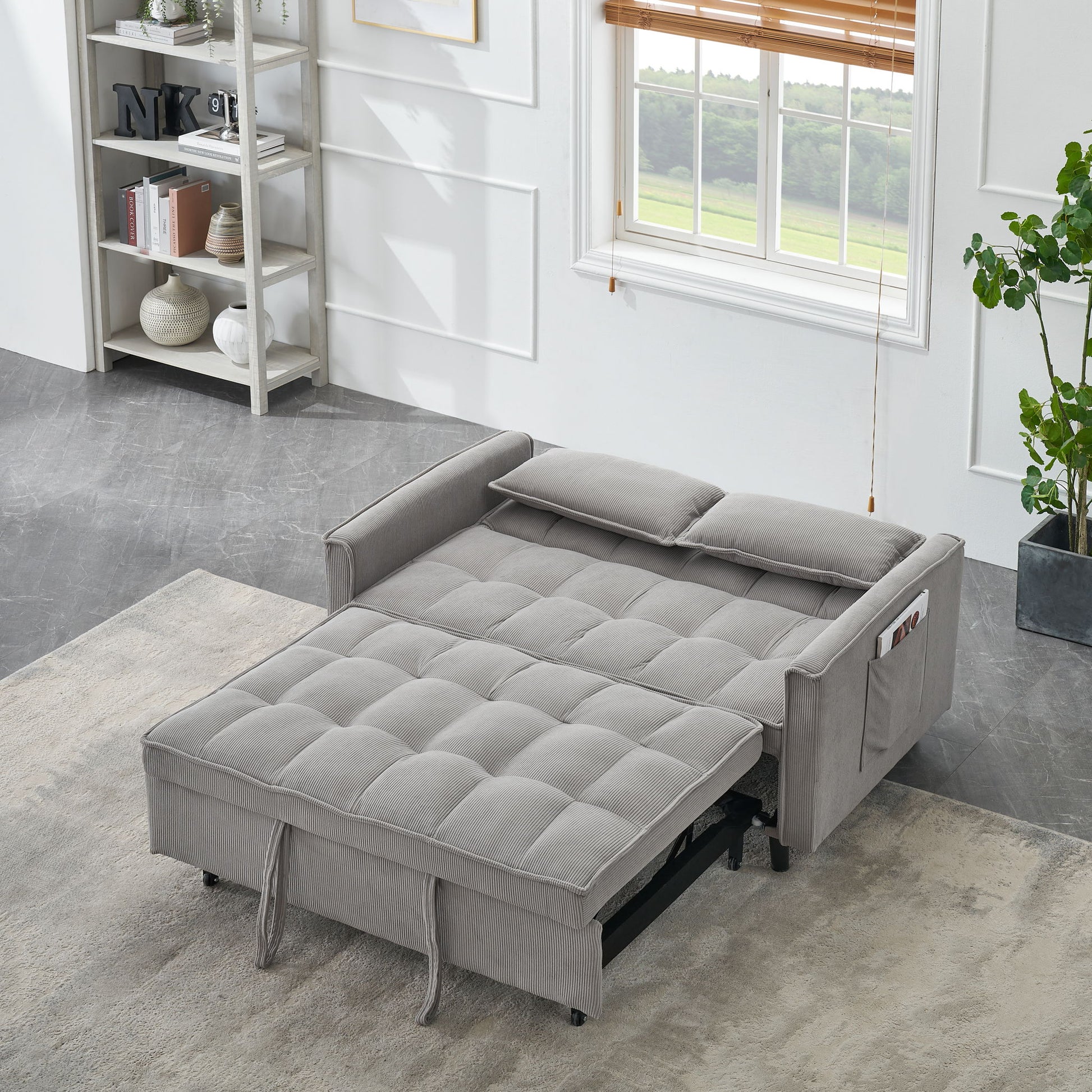 Two-Seat Casual Sofa With Pull Out Bed, Living Room Furniture - Best Buy Furniture