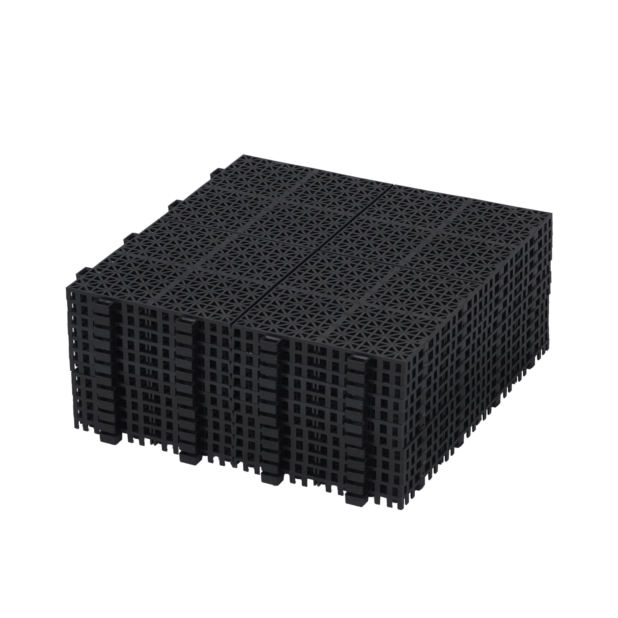 Interlocking Deck Tiles Plastic Waterproof Outdoor All Weather Anti-Slip Bathroom Shower Balcony Porch Strong Weight Capacity Upto 6613 Lbs, Rosette Pattern - Best Buy Furniture