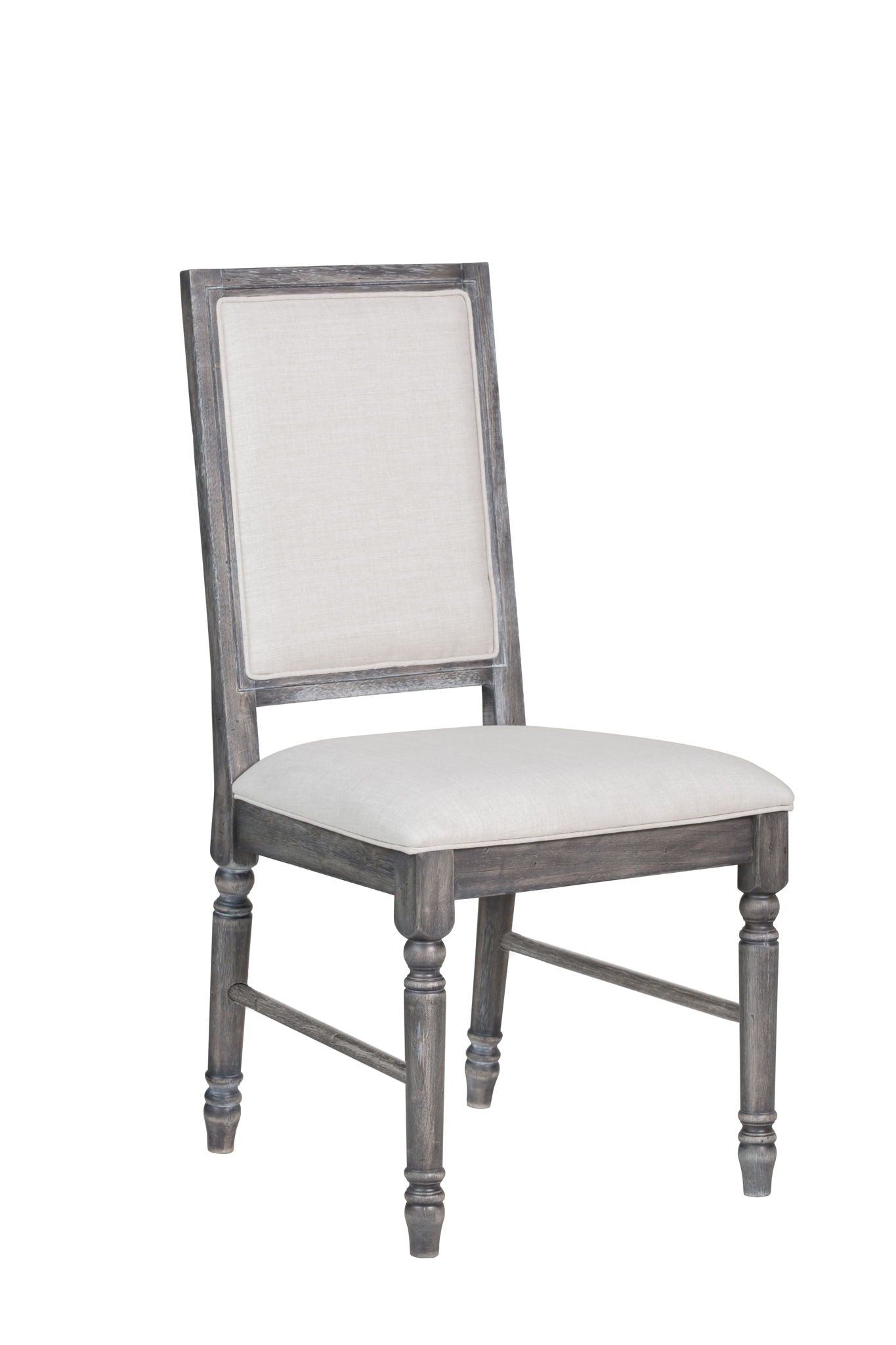Leventis - Weathered Side Chair - Cream / Gray - Best Buy Furniture