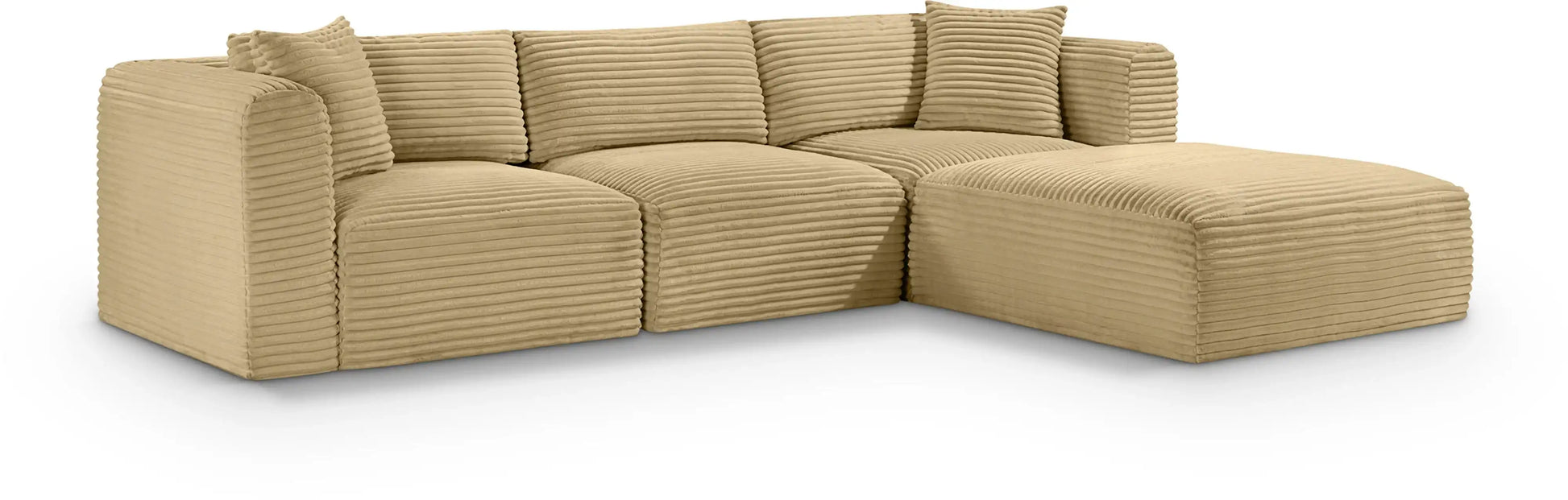 Shaggy - 4 Piece Modular Sectional - Best Buy Furniture
