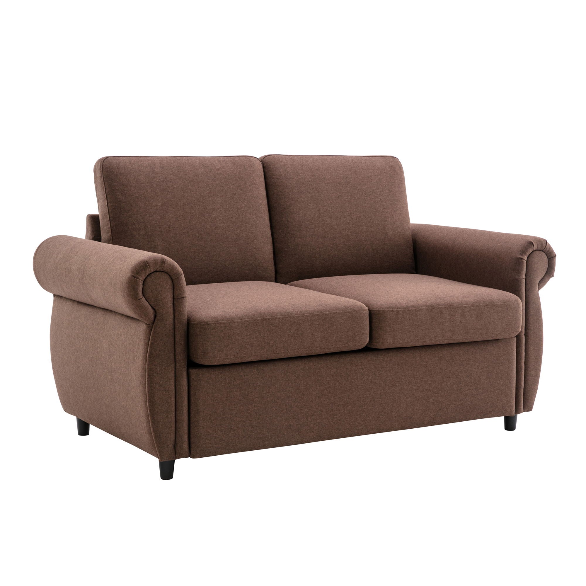 Pull Out Sofa Bed Loveseat Sleeper With Twin Size Memory Mattress With Two USB Ports For Living Room Spaces - Best Buy Furniture