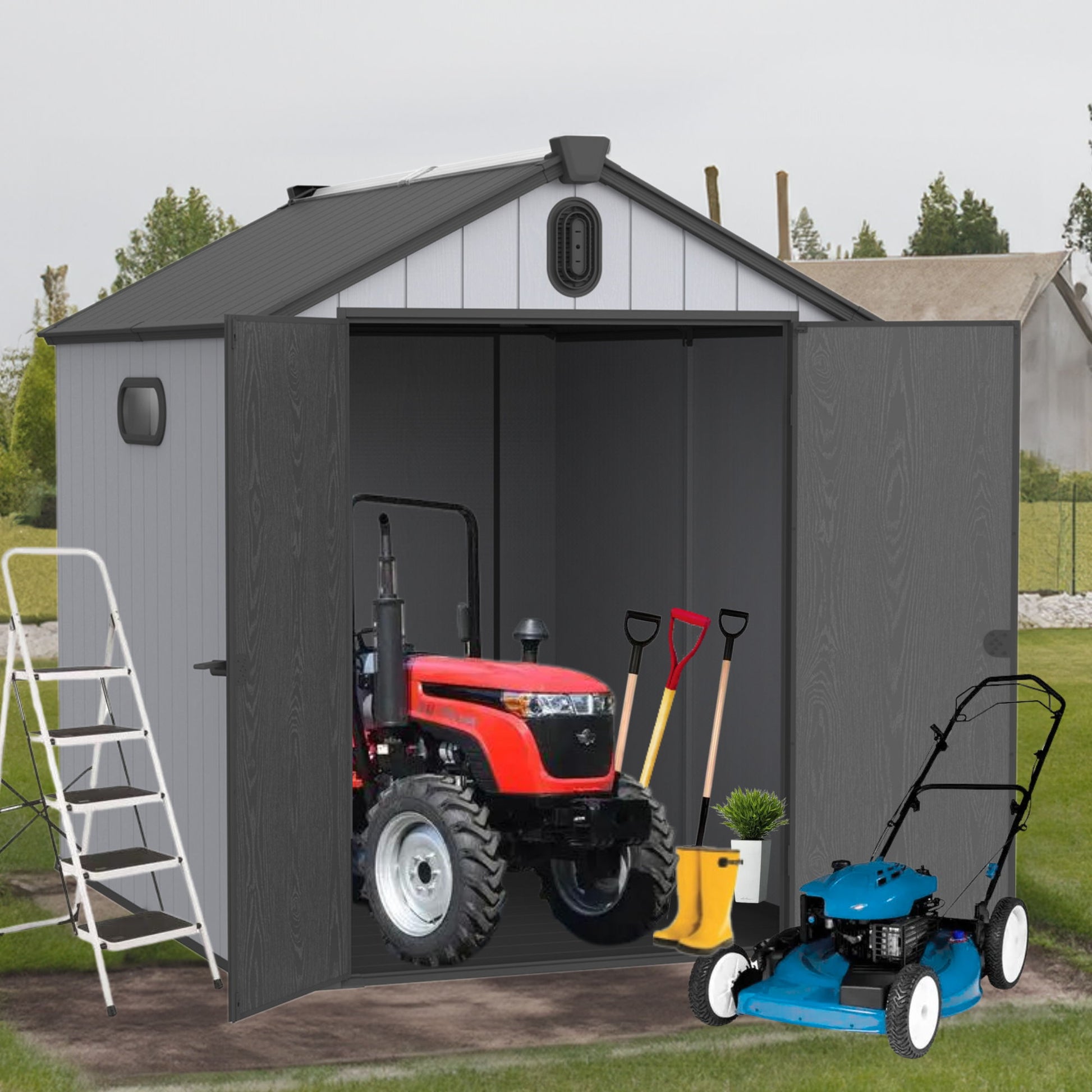 Plastic Storage Shed For Backyard Garden Big Spire Tool Storage - Best Buy Furniture